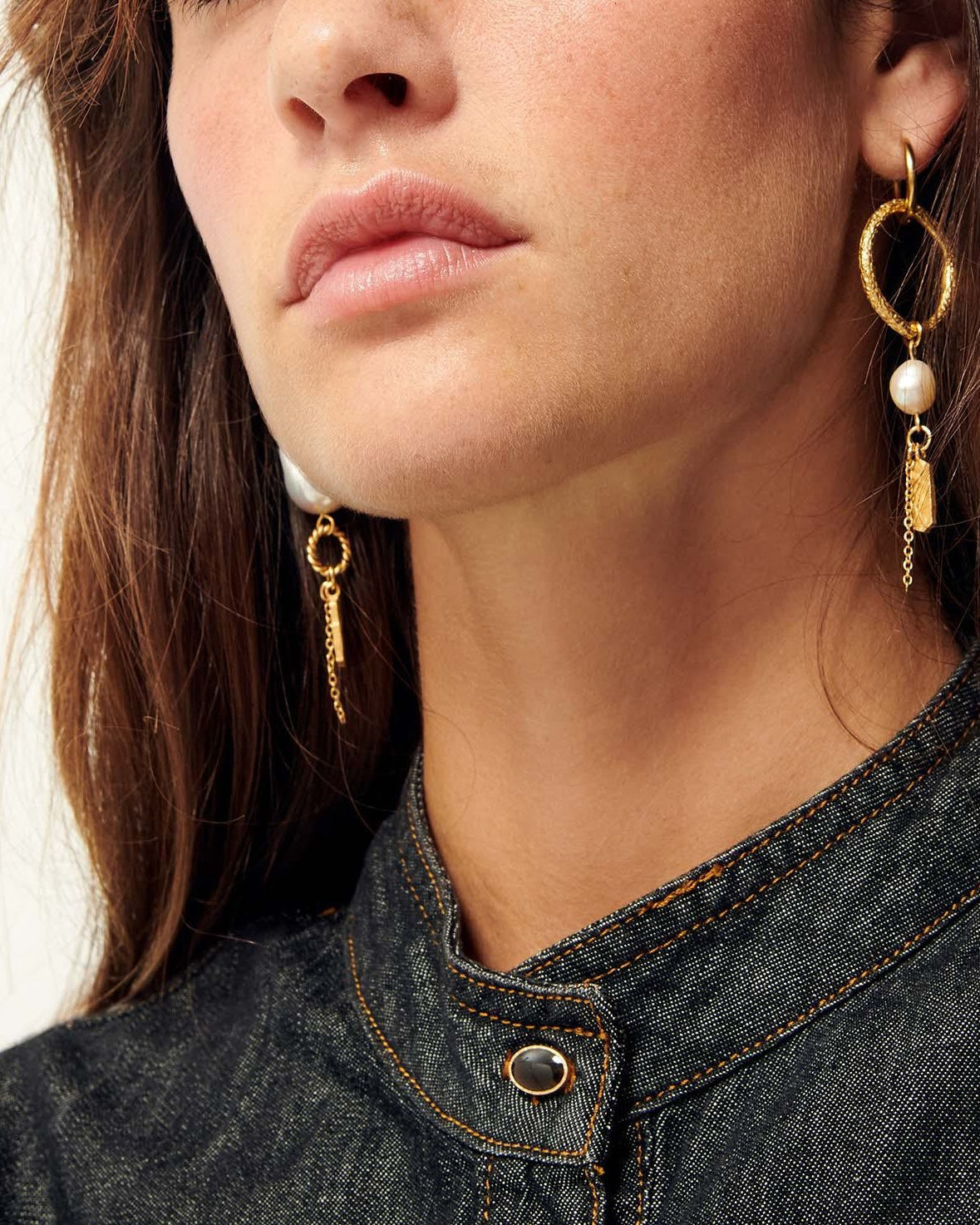 Earring Toti Pearl Dore