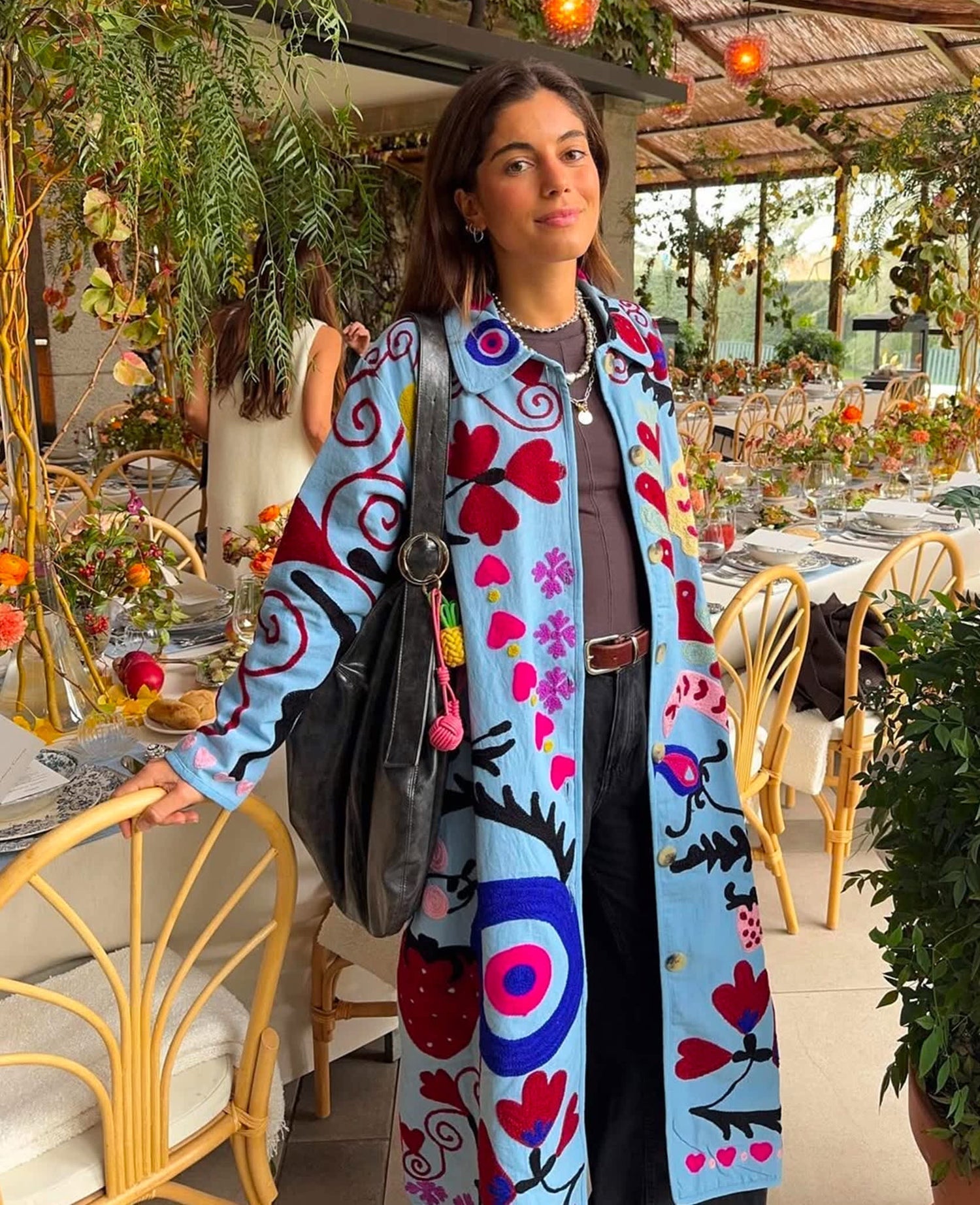 Coat Se1554 Rose Suzani Blue-Bell