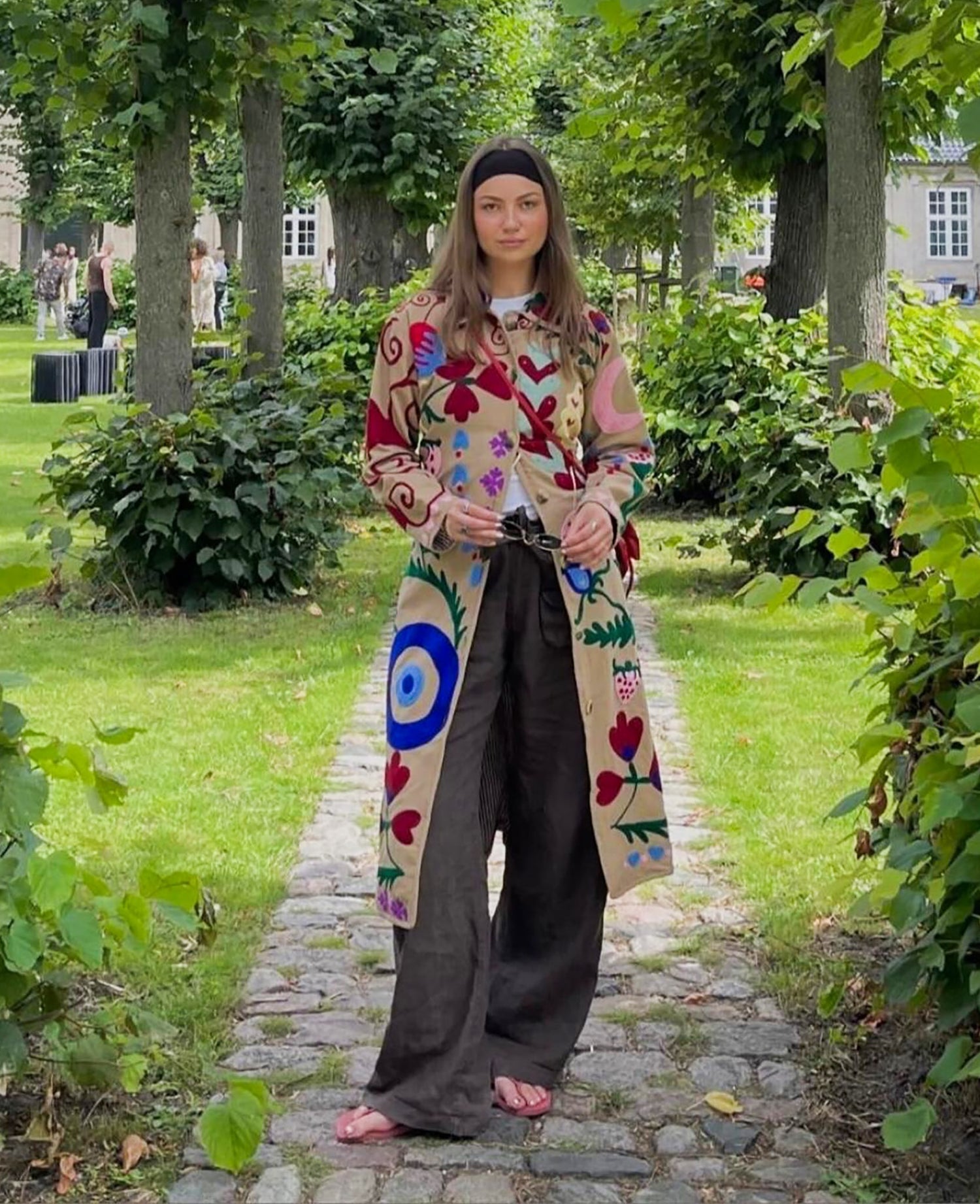 Coat Se1554 Rose Suzani Sand-Wave