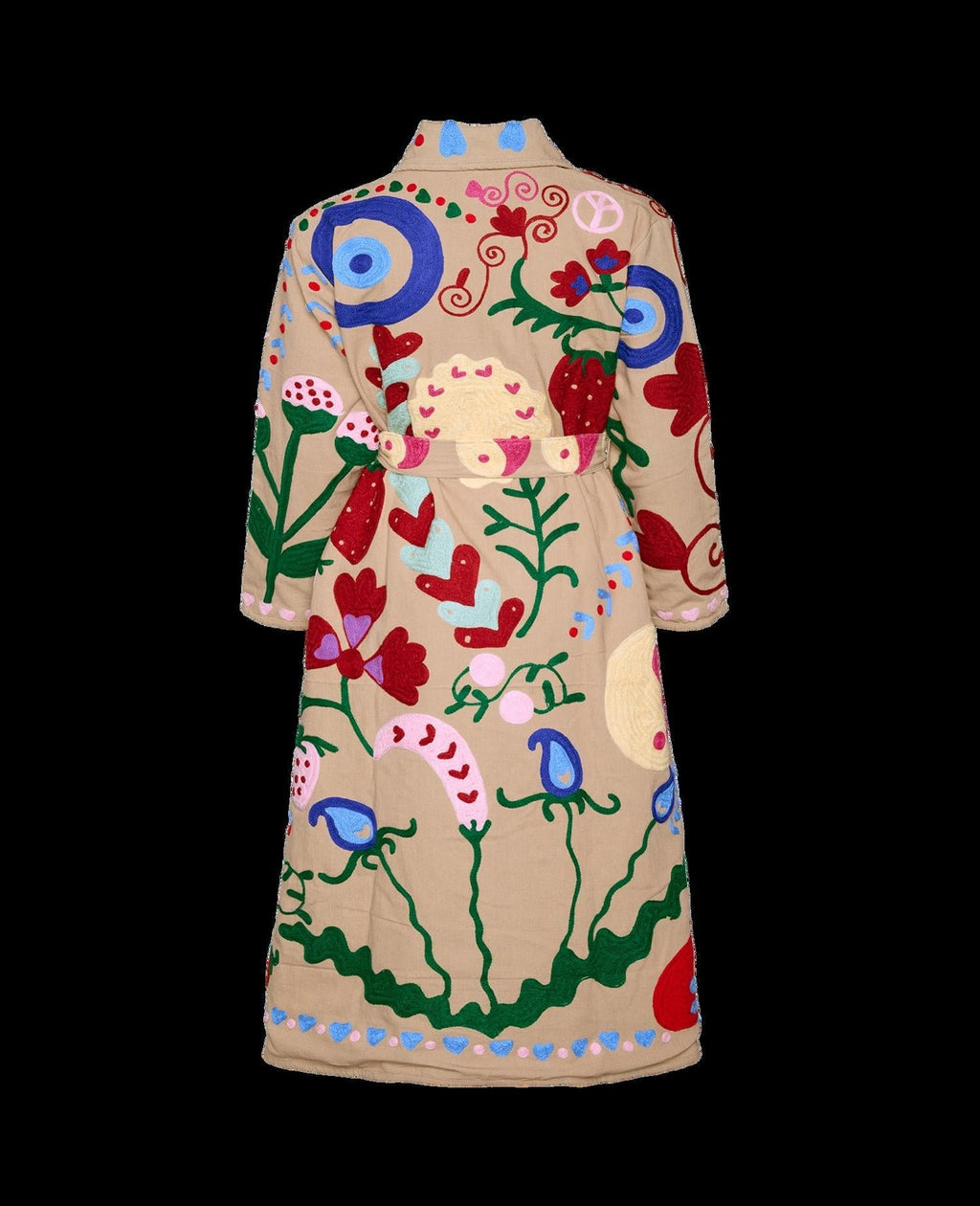 Coat Se1554 Rose Suzani Sand-Wave