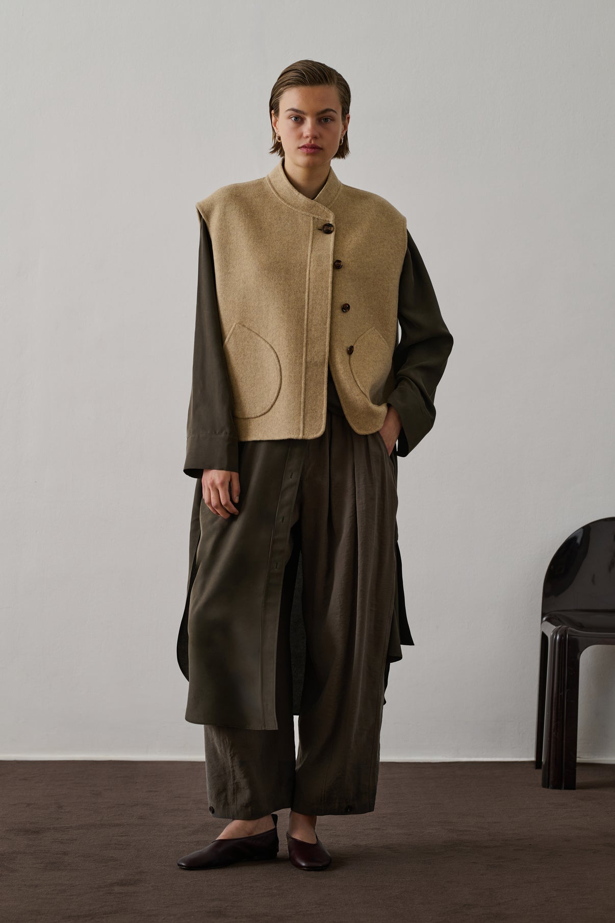 Gilet Bls1405 Adeline Beige-Chine