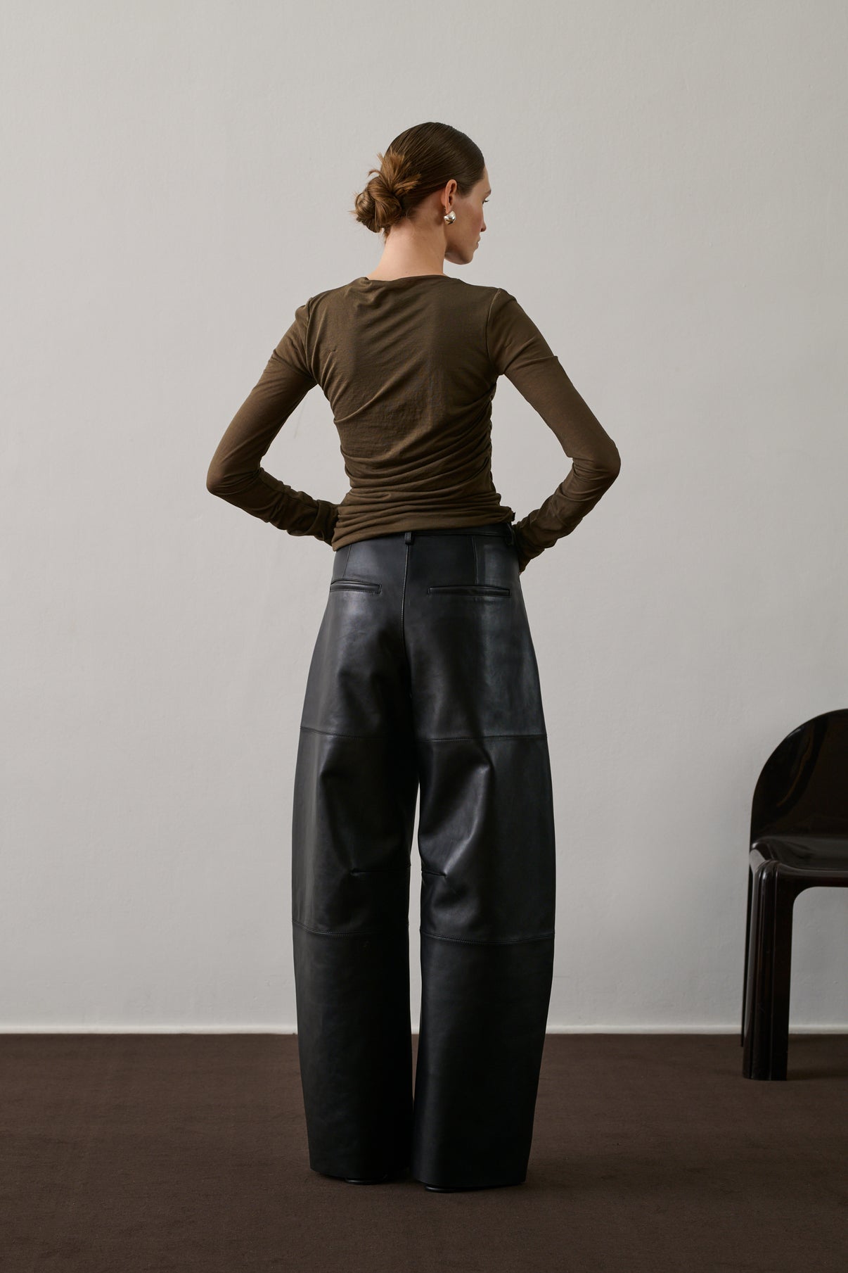 Sweatshirt Tsh0135 Gaia Marron-Kaki