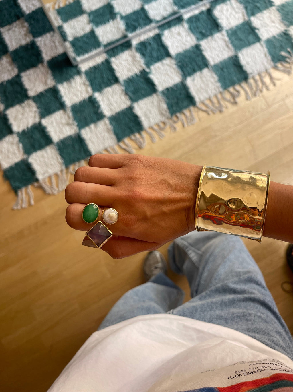 Ring Avant-garde Green