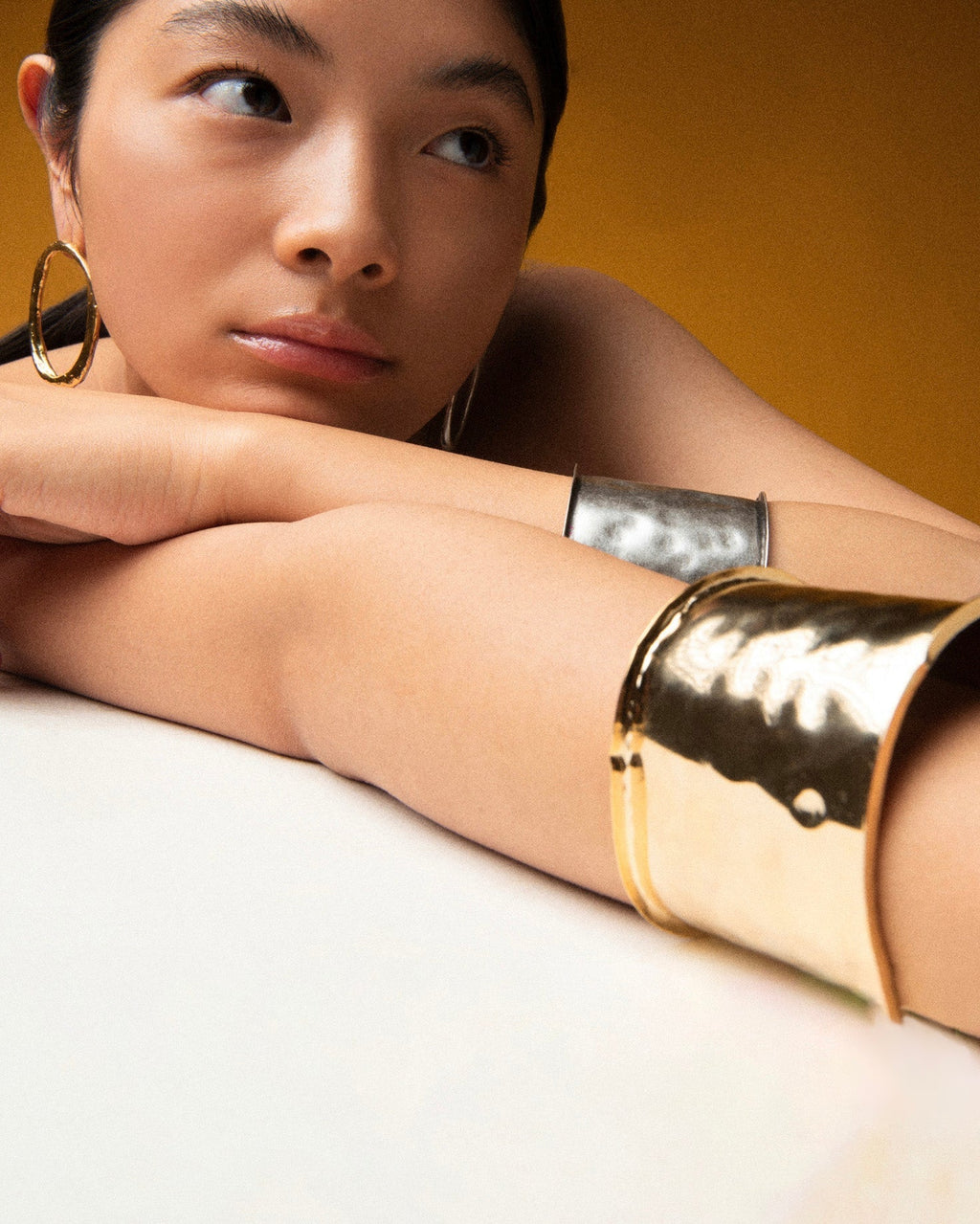 Bangle Bracel Reflejos Gold