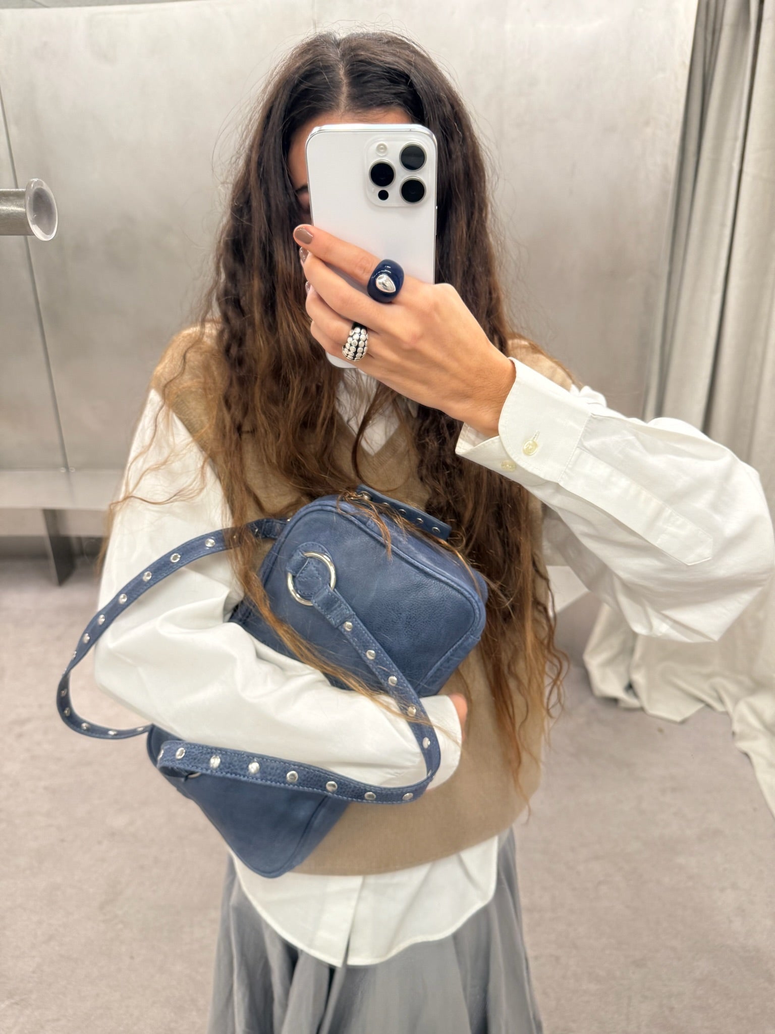 Shoulder Bag Vito Blue