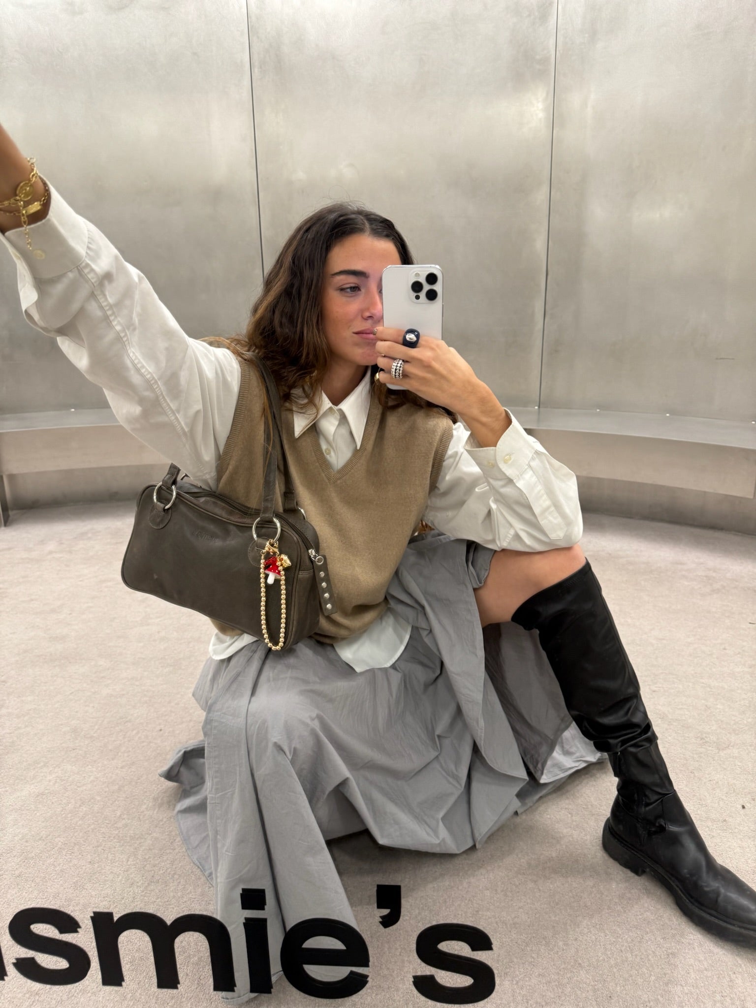 Shoulder Bag Vito Brown