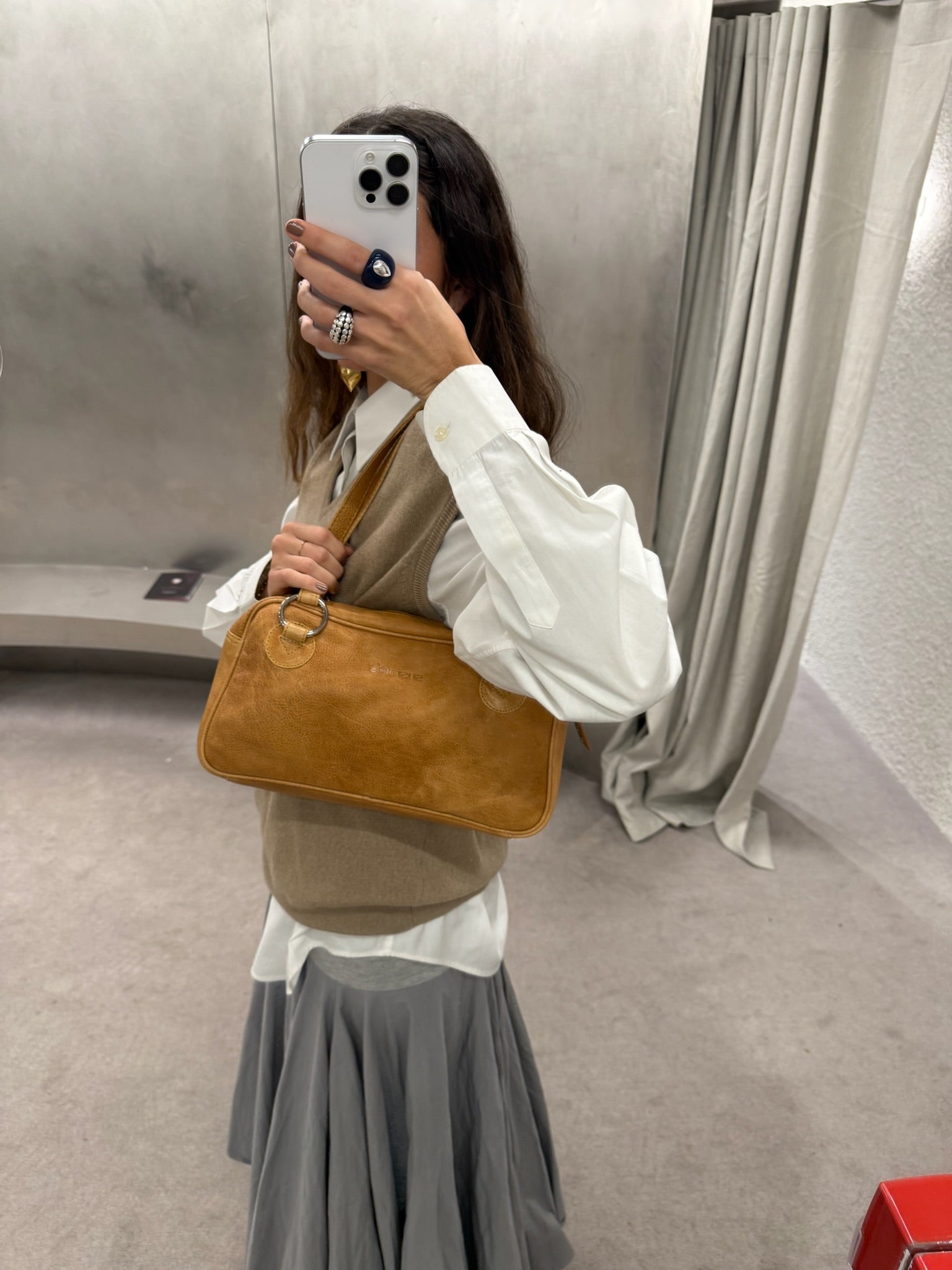 Shoulder Bag Vito Mustard