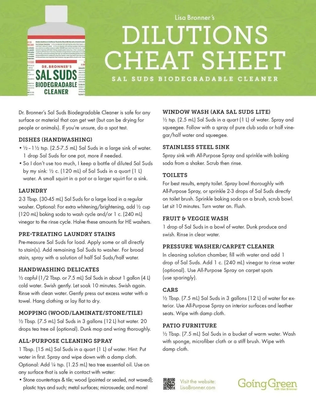 Dr. Bronner's - Sal Suds Liquid Cleaner 16 oz