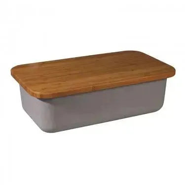 Save My Bread - bin+cuttingboard Grey