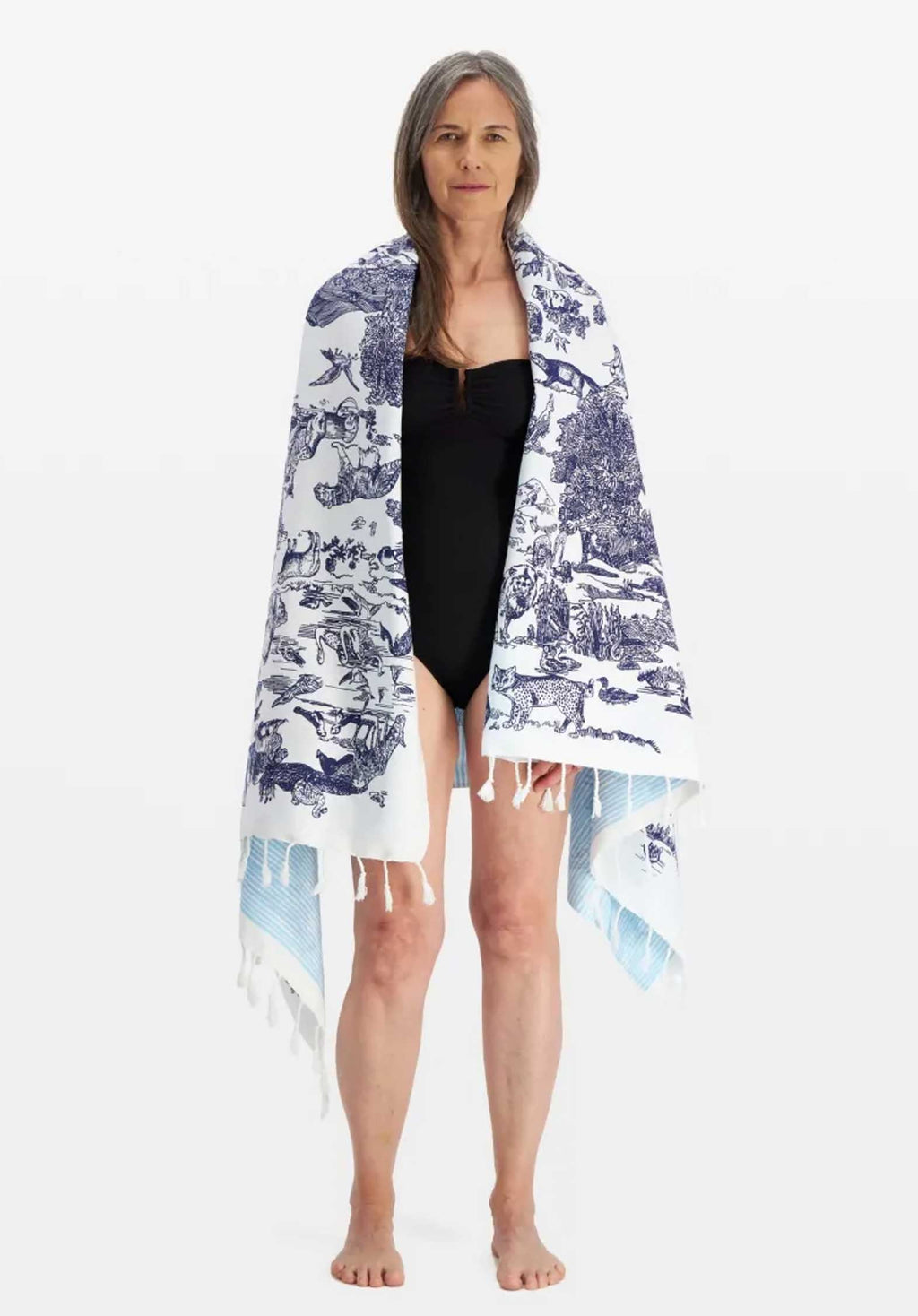 Scarf Fouta 100 Reverie Fo17rev00 Blanc-White