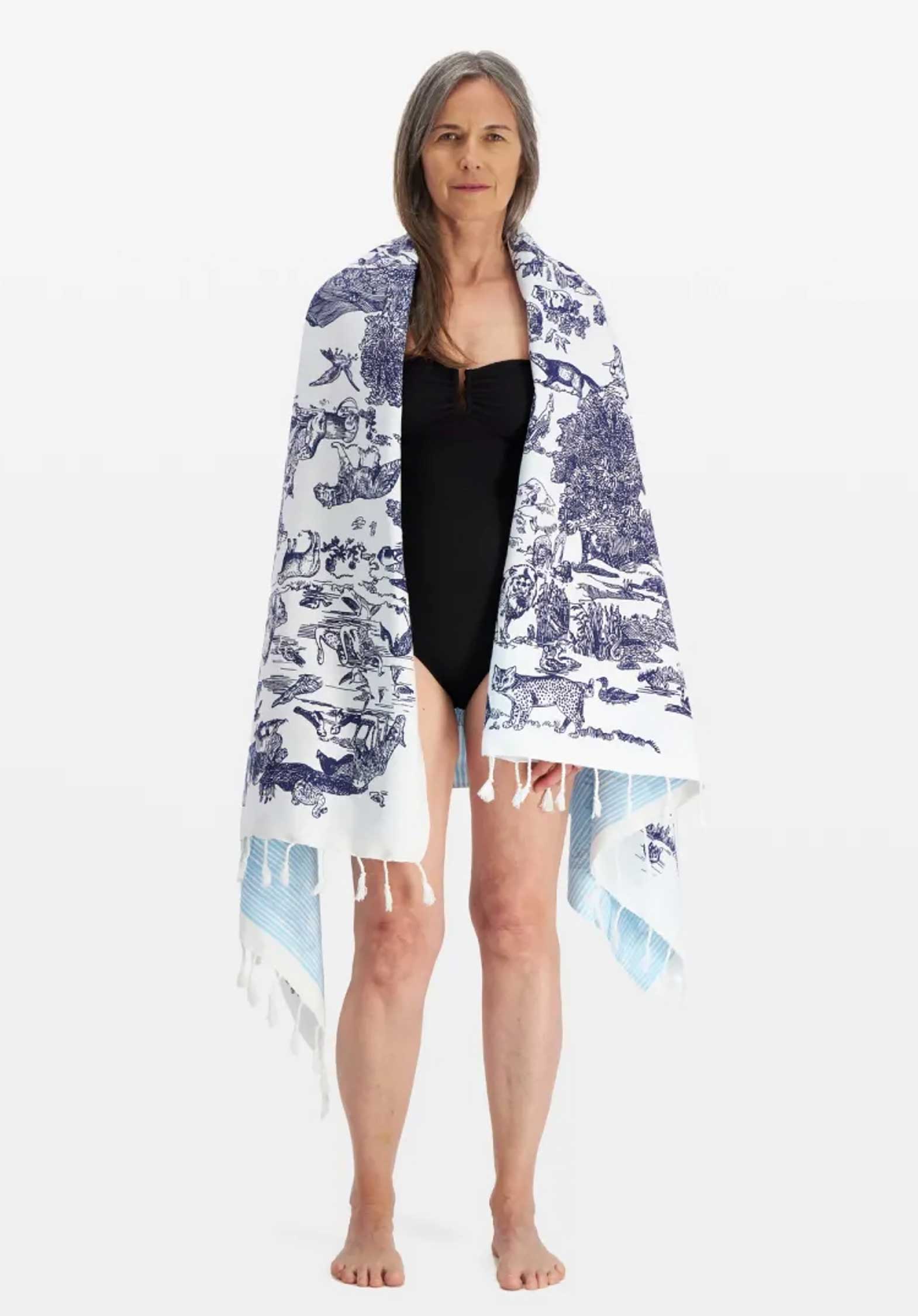 Scarf Fouta 100 Reverie Fo17rev00 Blanc-White