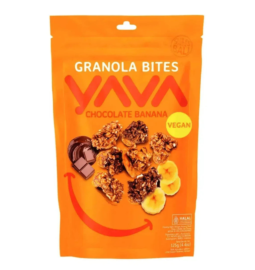 YAVA Granola Bites Chocolate Banana 125g