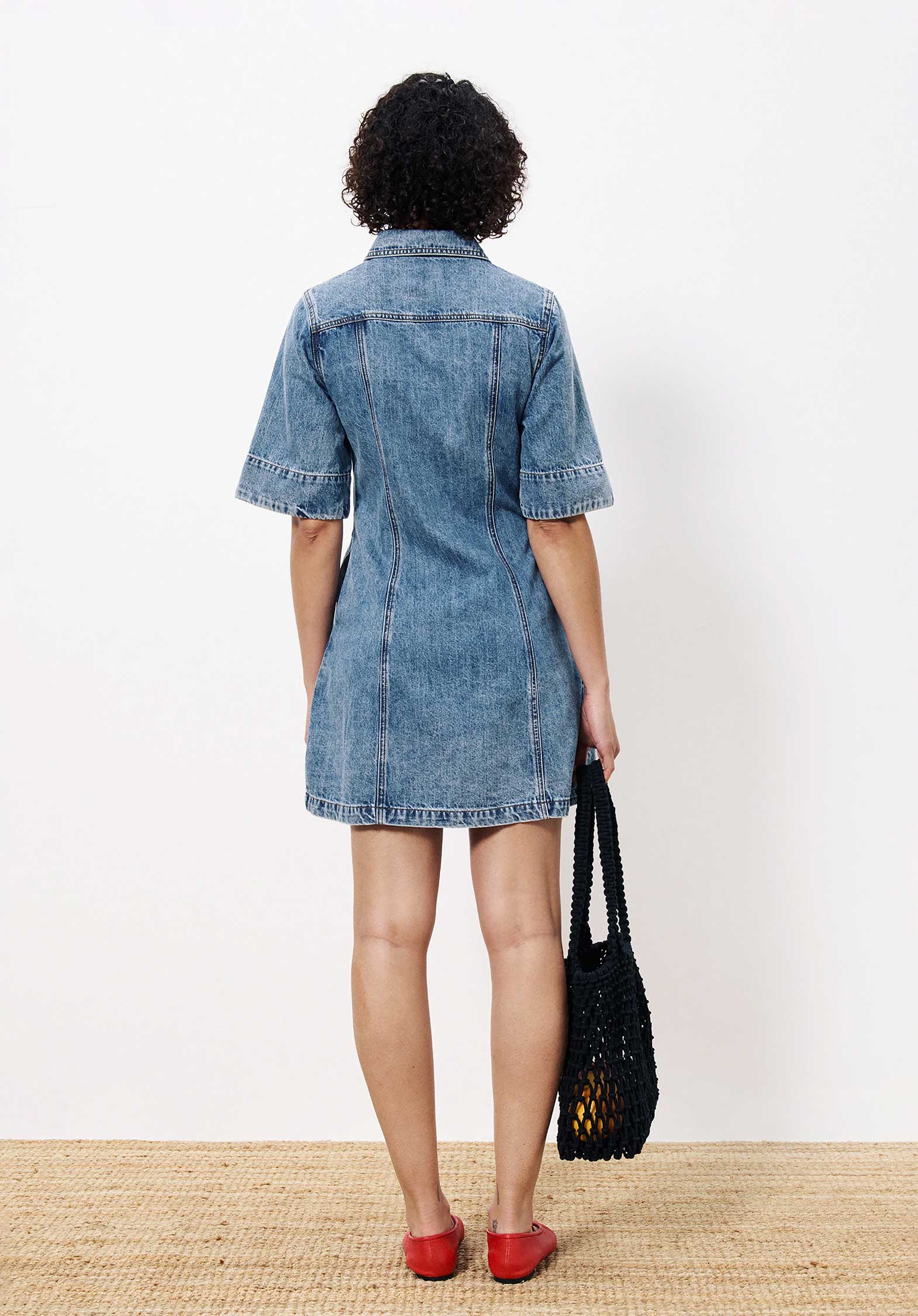 Denim Dress Chc-25011 Ellyne Bleu-Jean