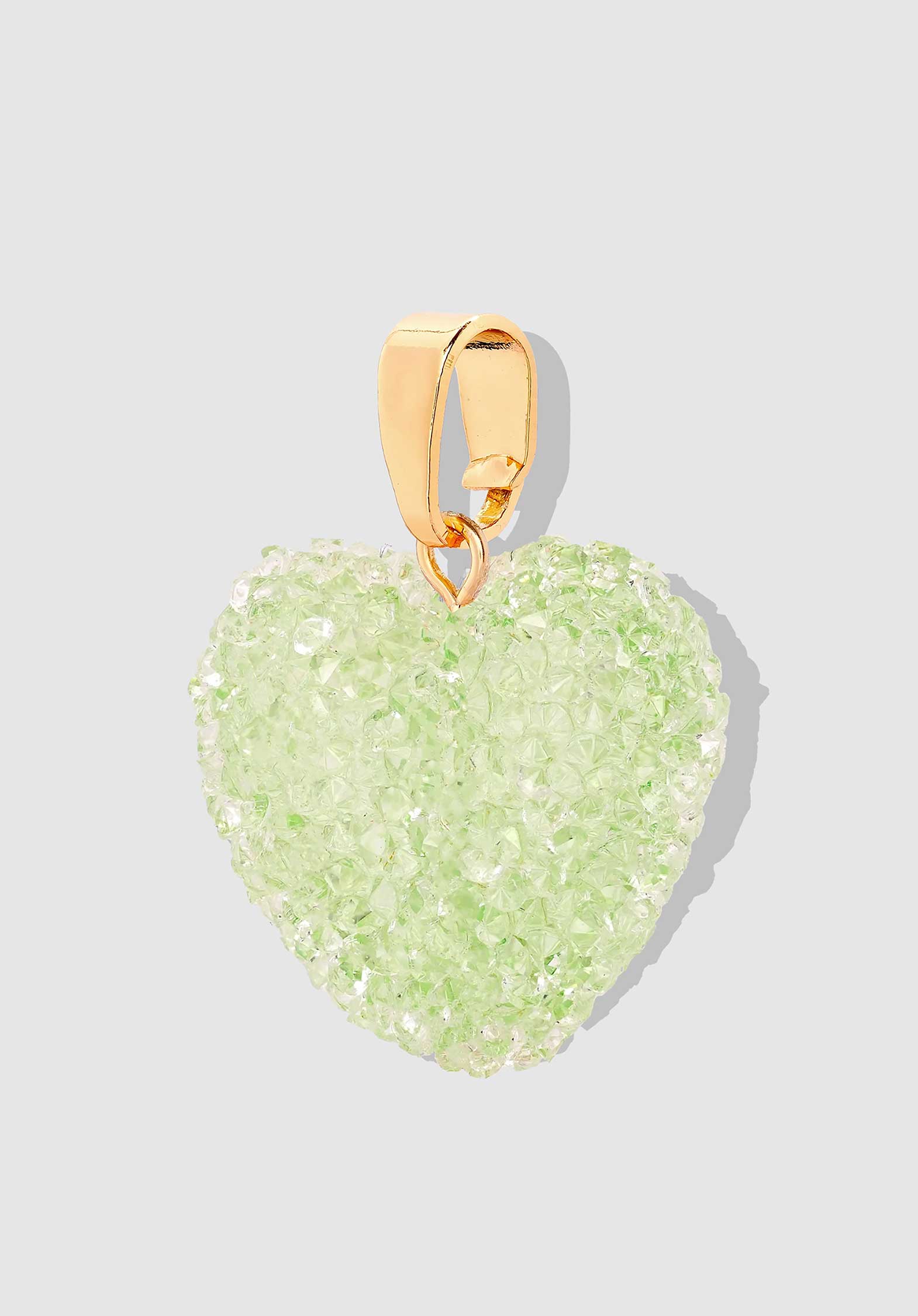 Necklace Jelly He Jelly Heart P Pistachio-G