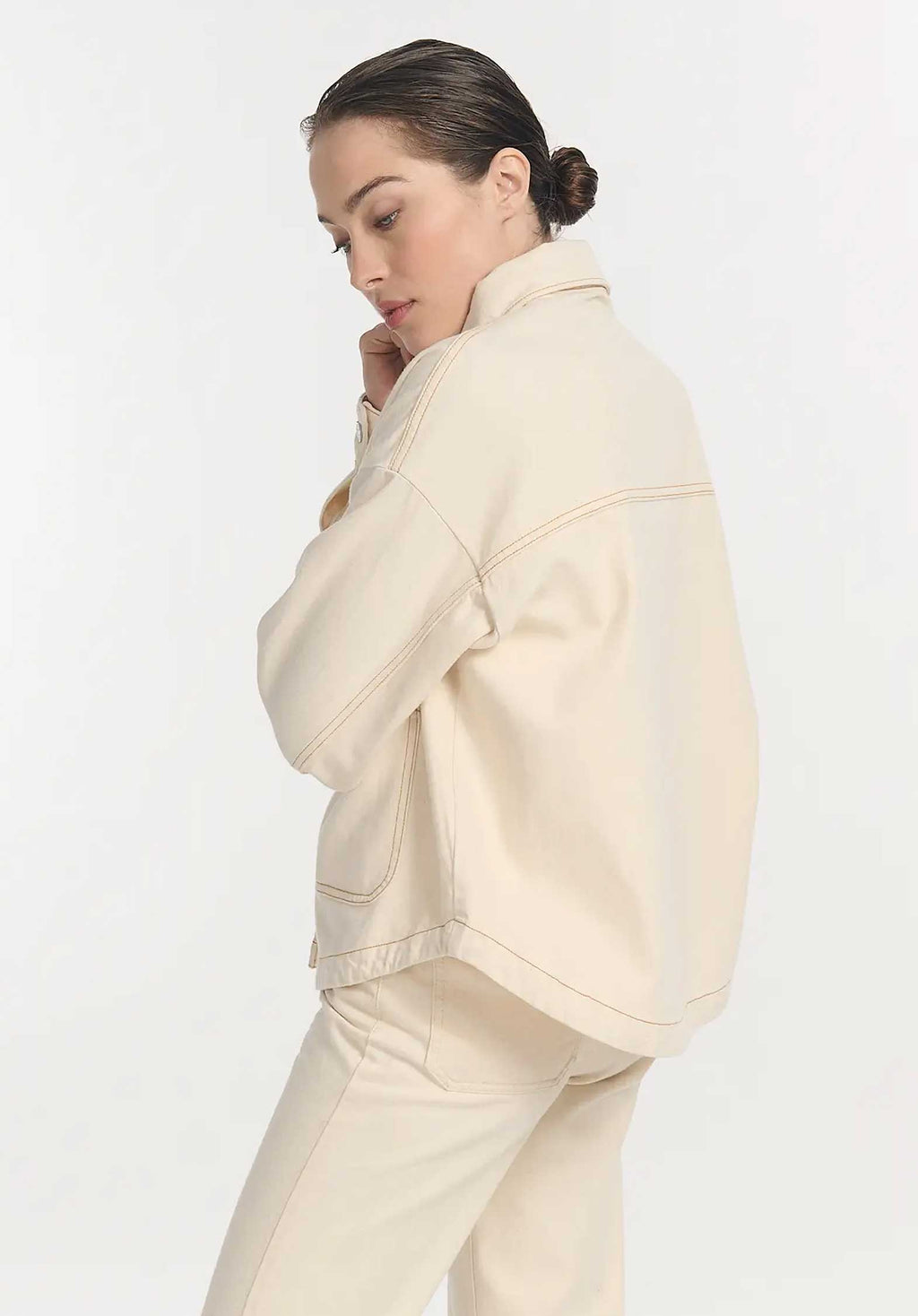 Denim Jacket Po1429 Betty Denim Ecru