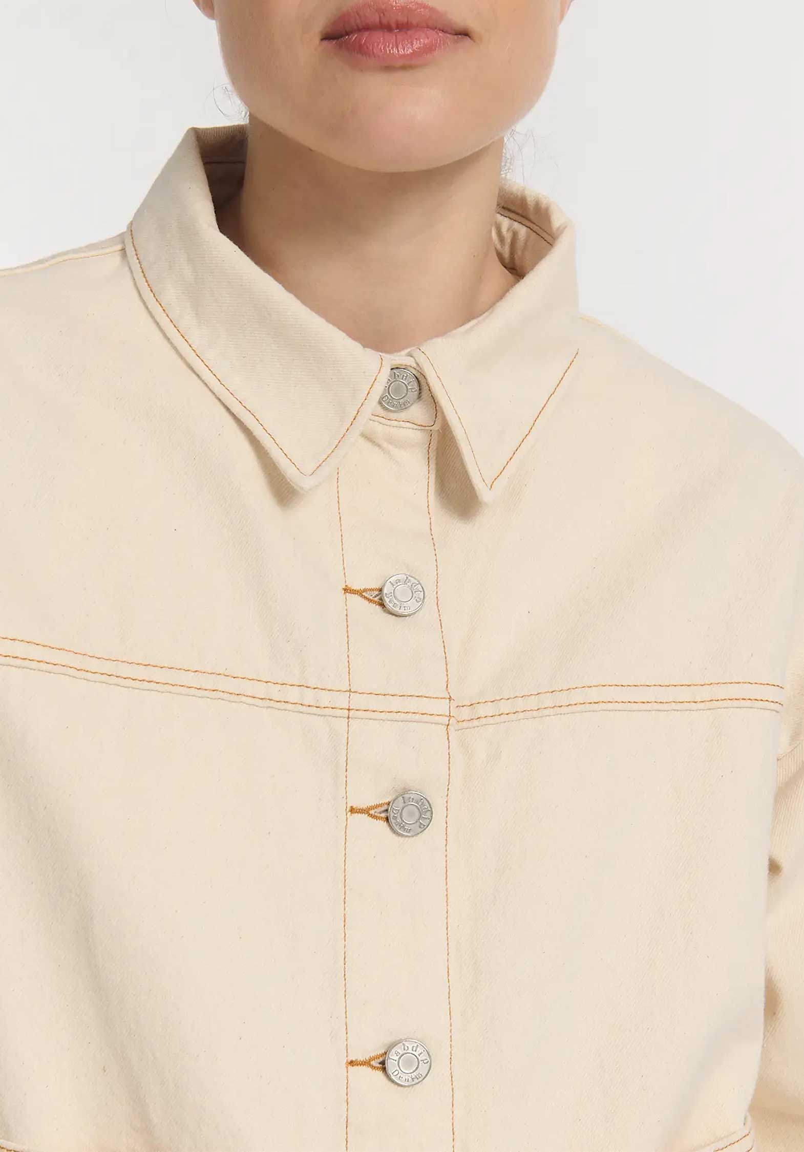 Denim Jacket Po1429 Betty Denim Ecru