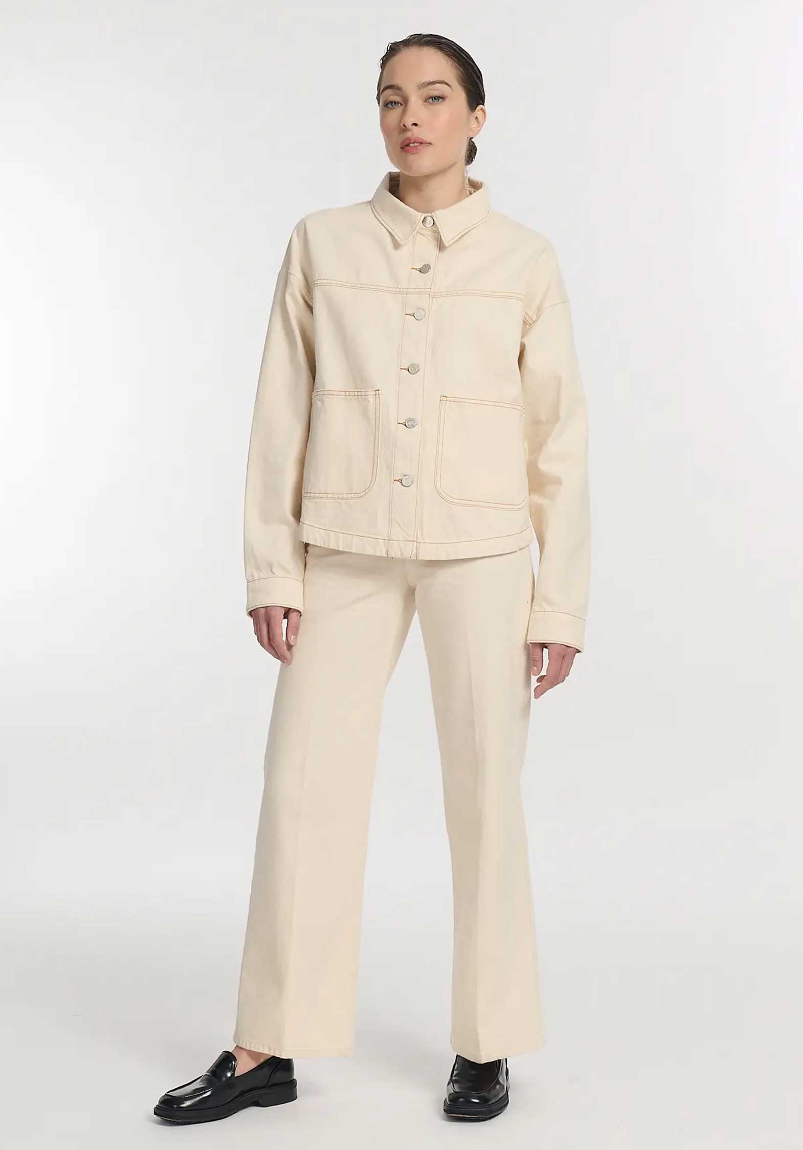 Denim Jacket Po1429 Betty Denim Ecru