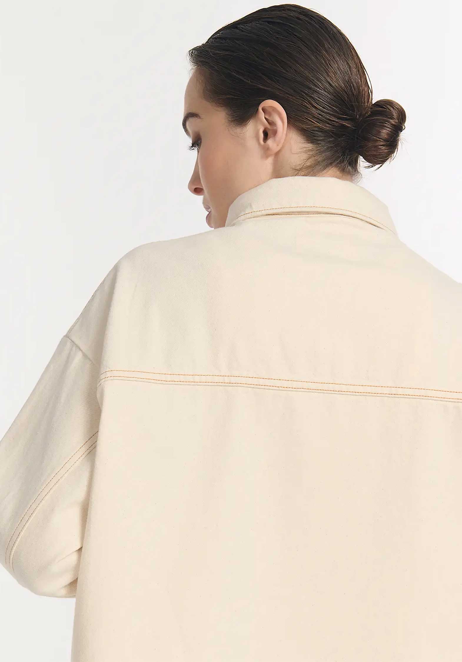 Denim Jacket Po1429 Betty Denim Ecru