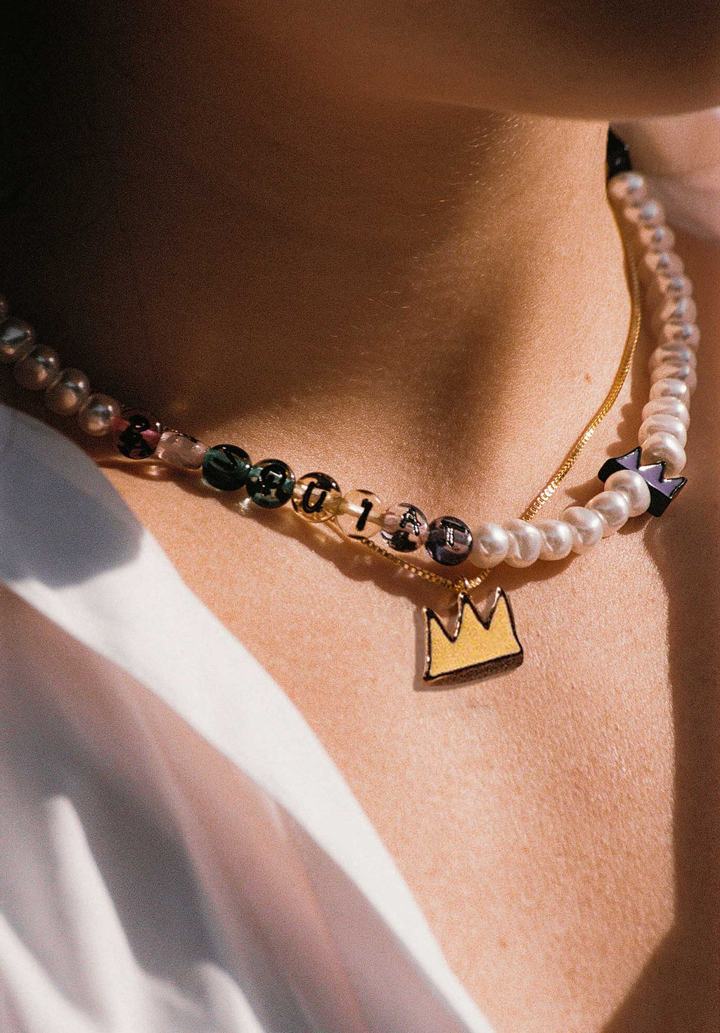 Necklace Crown Of Basquiat Crown Gold