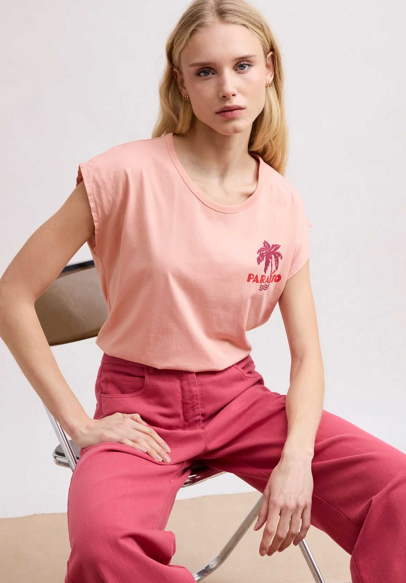 Tshirt Bdql510 Teraiso Bdql510 02-Peach