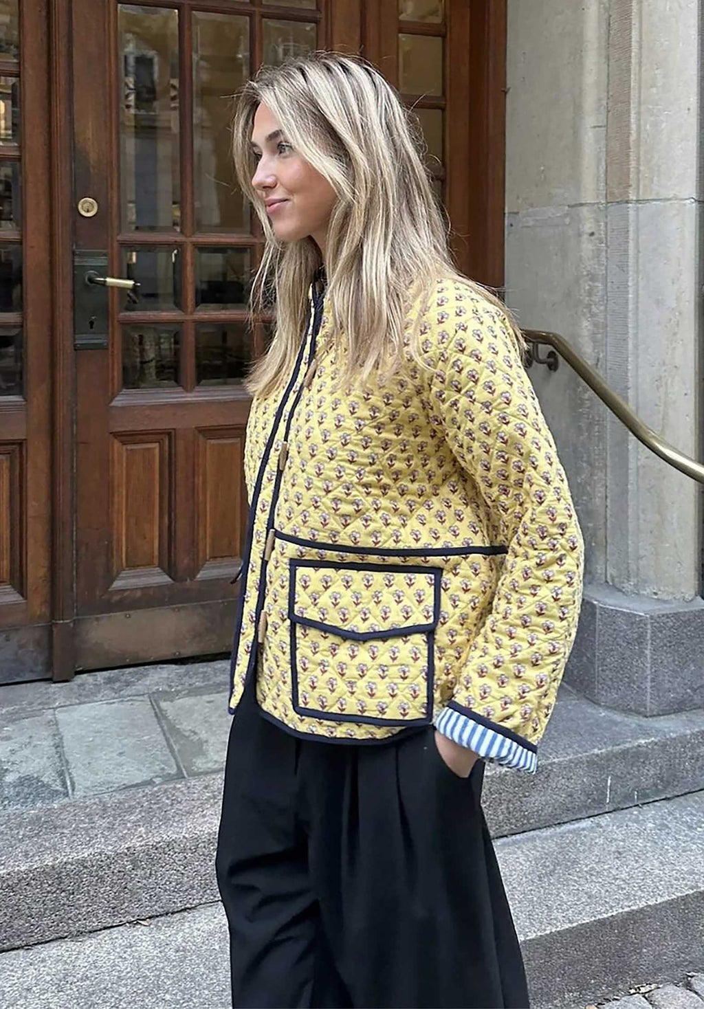 Jacket Se1470 Adriane Jacket Yellow-Flower