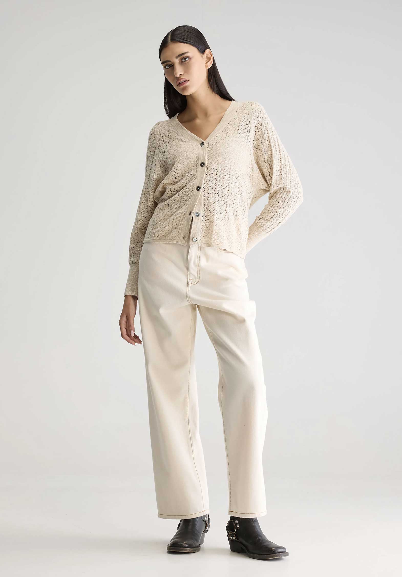 Cardigan Bw251956 K1 Attin K1657u Beige-Melange