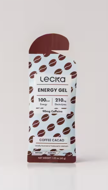 LECKA- Natural Vegan Energy Gel- Coffee Cacao 43g
