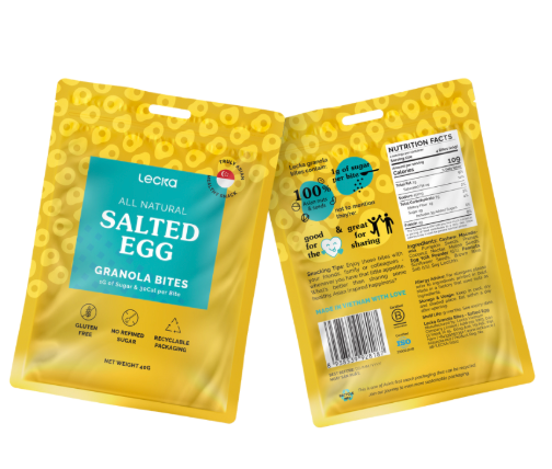 LECKA-NATURAL GRANOLA BITES-SALTED EGG 40G