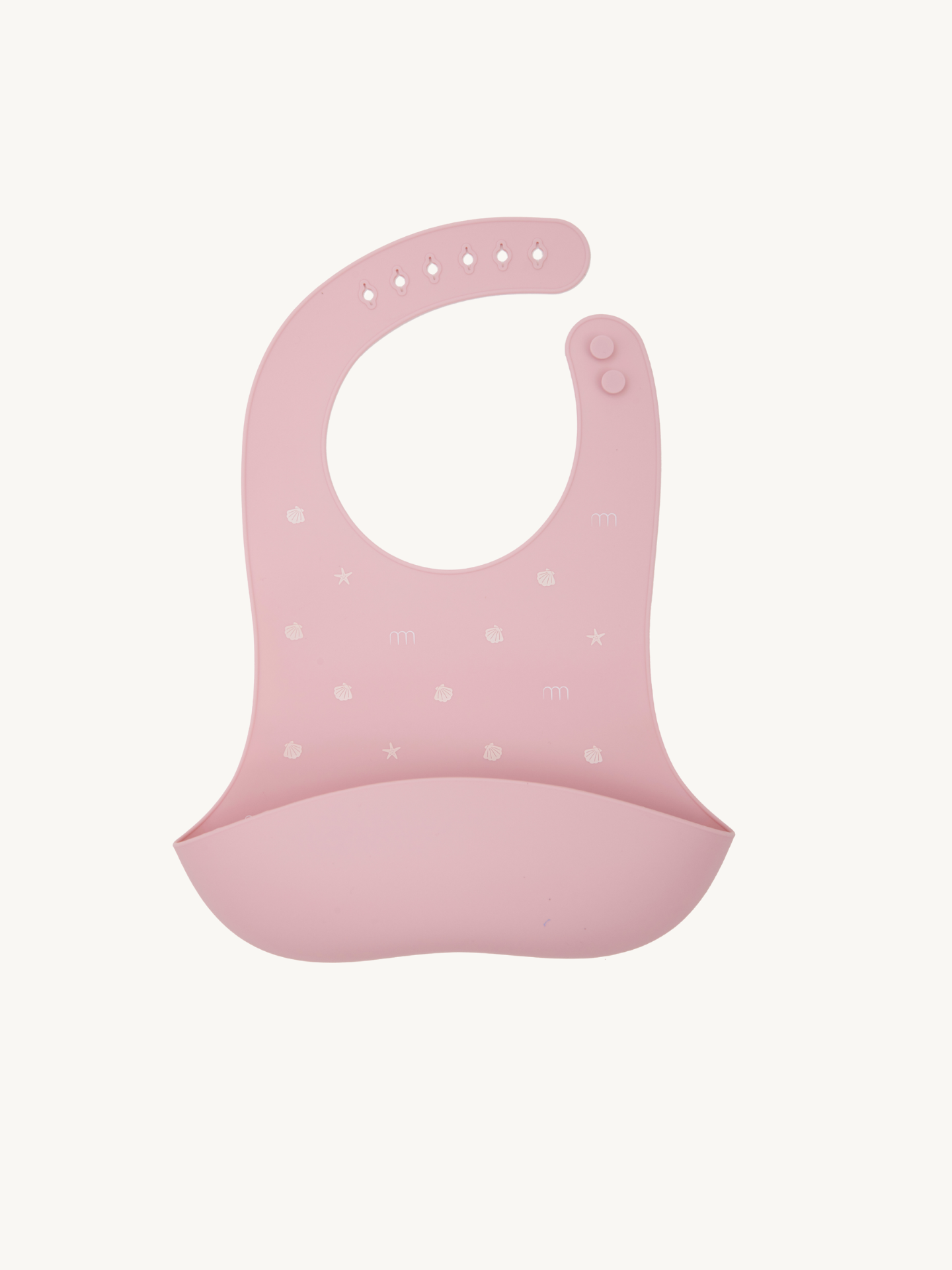 Seashell Silicone Bib - Pink｜For 4 Months+ Baby