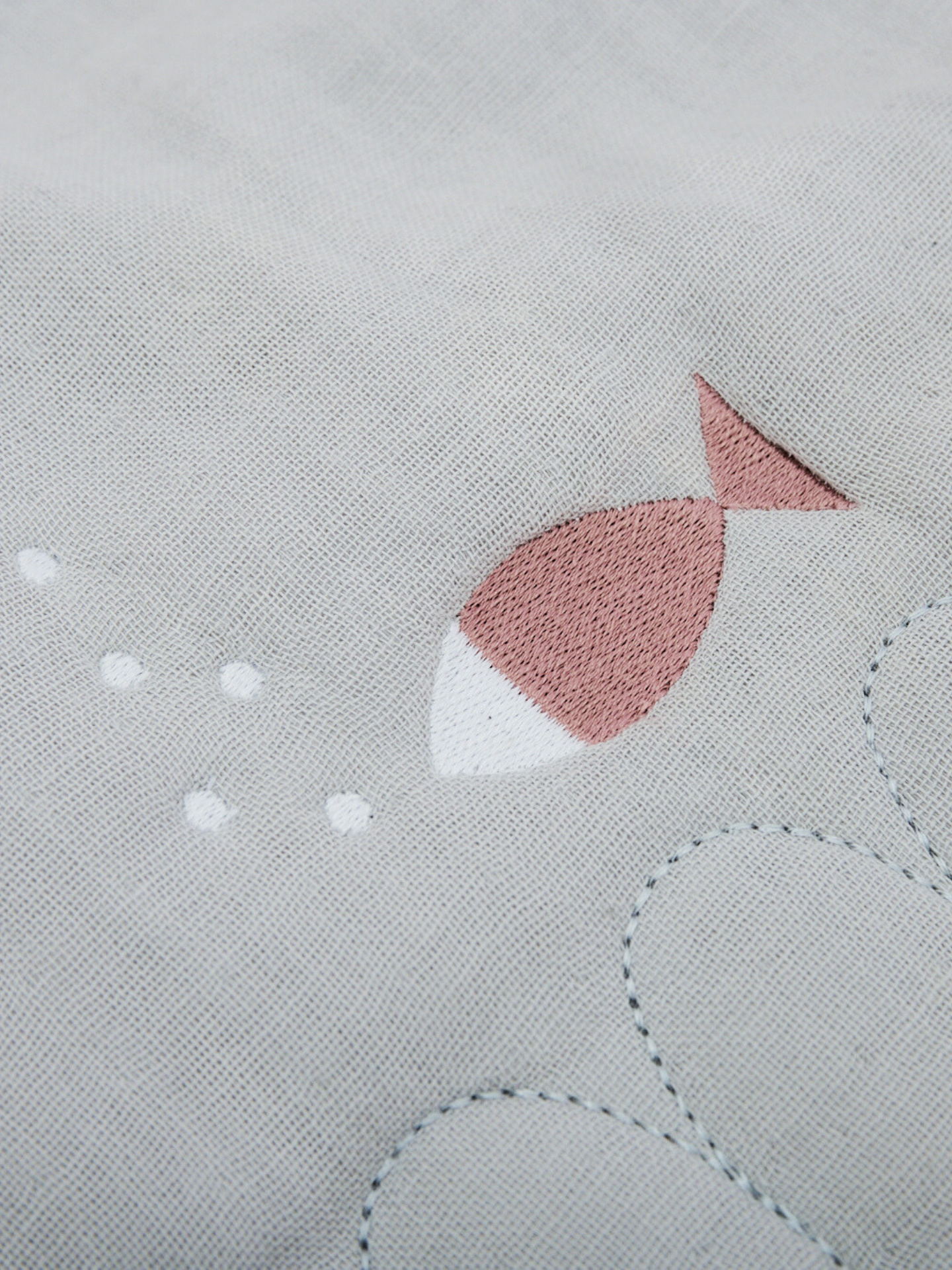 Organic Muslin Sleeping Bag - Fish Dance｜Kids Sleeping Bag