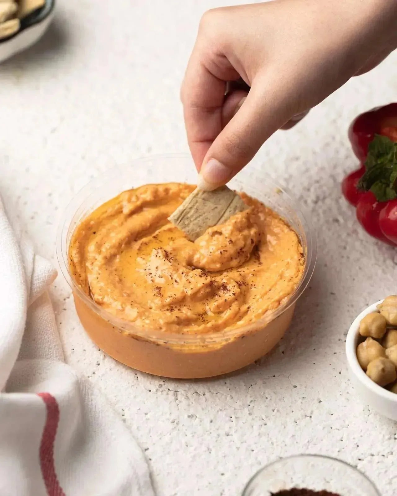 SpiceBox Organics Roasted Red Pepper Hummus 200g (GF/V)