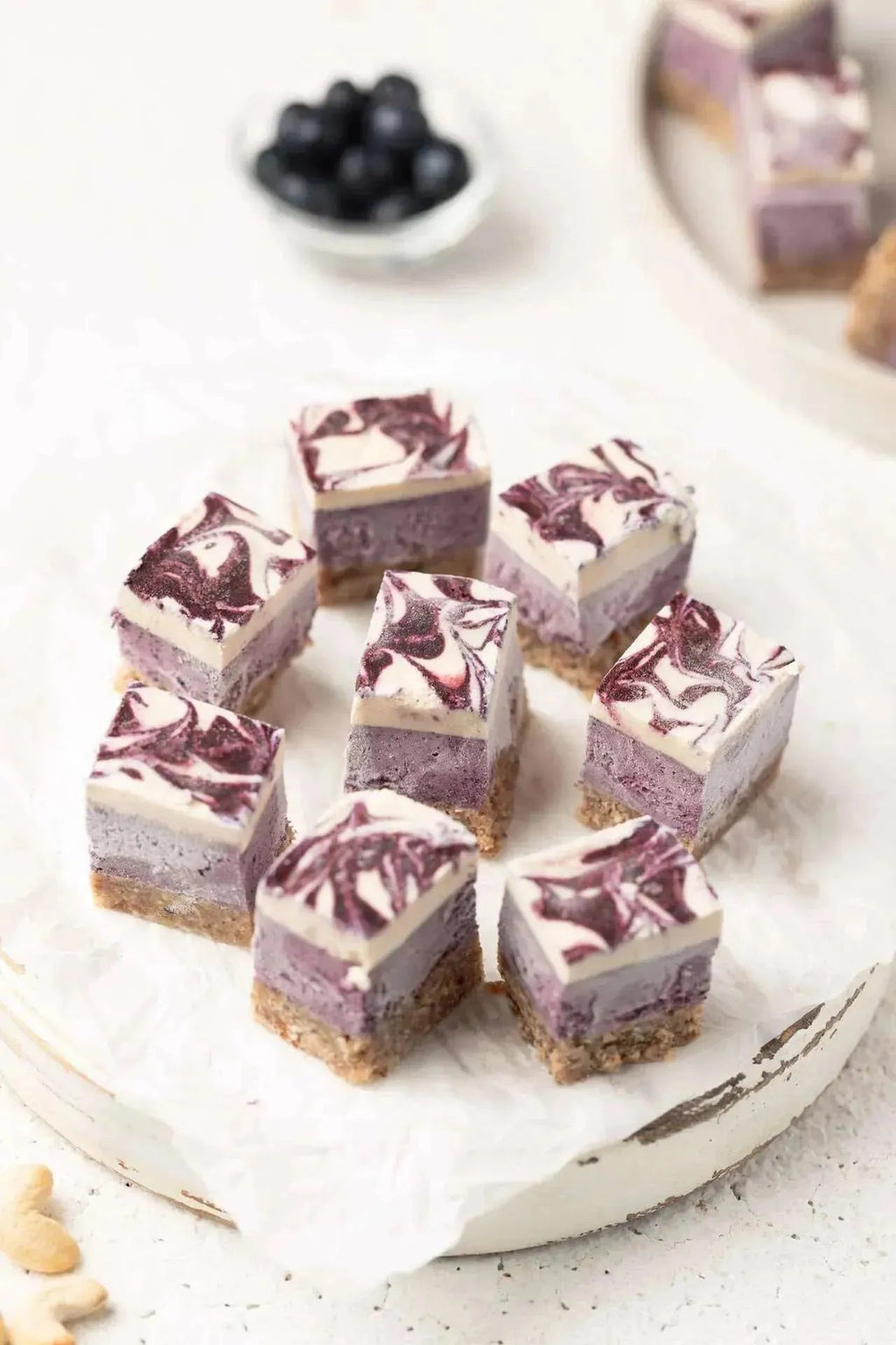 Raw Blueberry Cheesecake Bites (Set of 12) (GF/V)