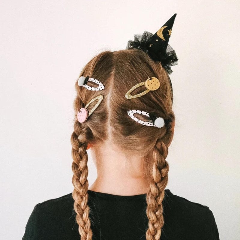 Spotty Pumpkin Clips