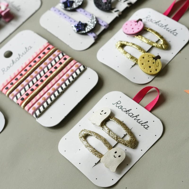 Spotty Pumpkin Clips