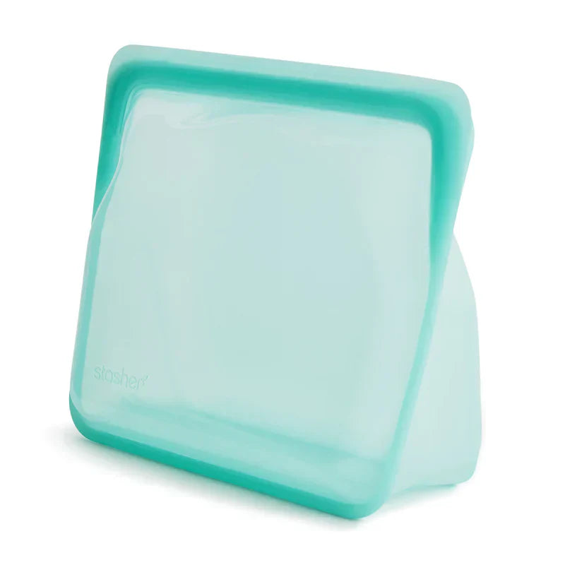 Reusable Silicone Stand-Up Bag (Aqua)