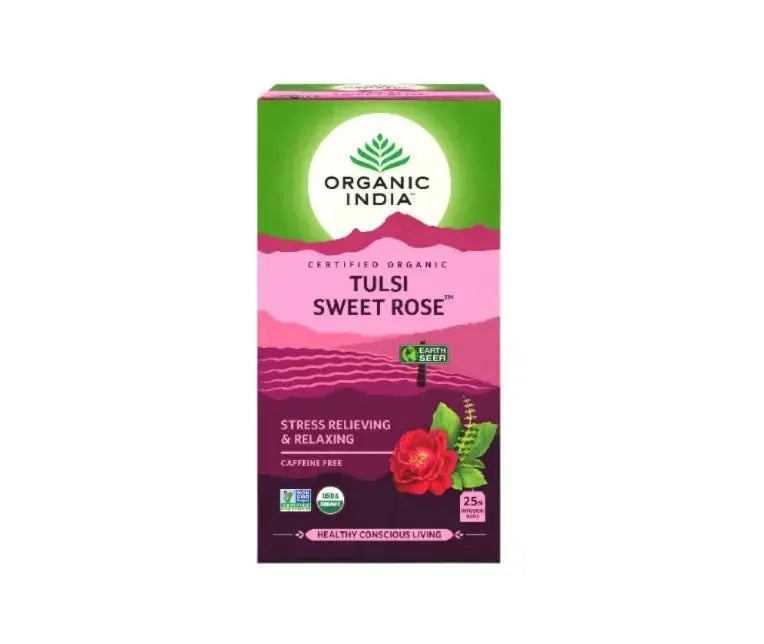 TC Organic India Tulsi Sweet Rose Tea 25tbs