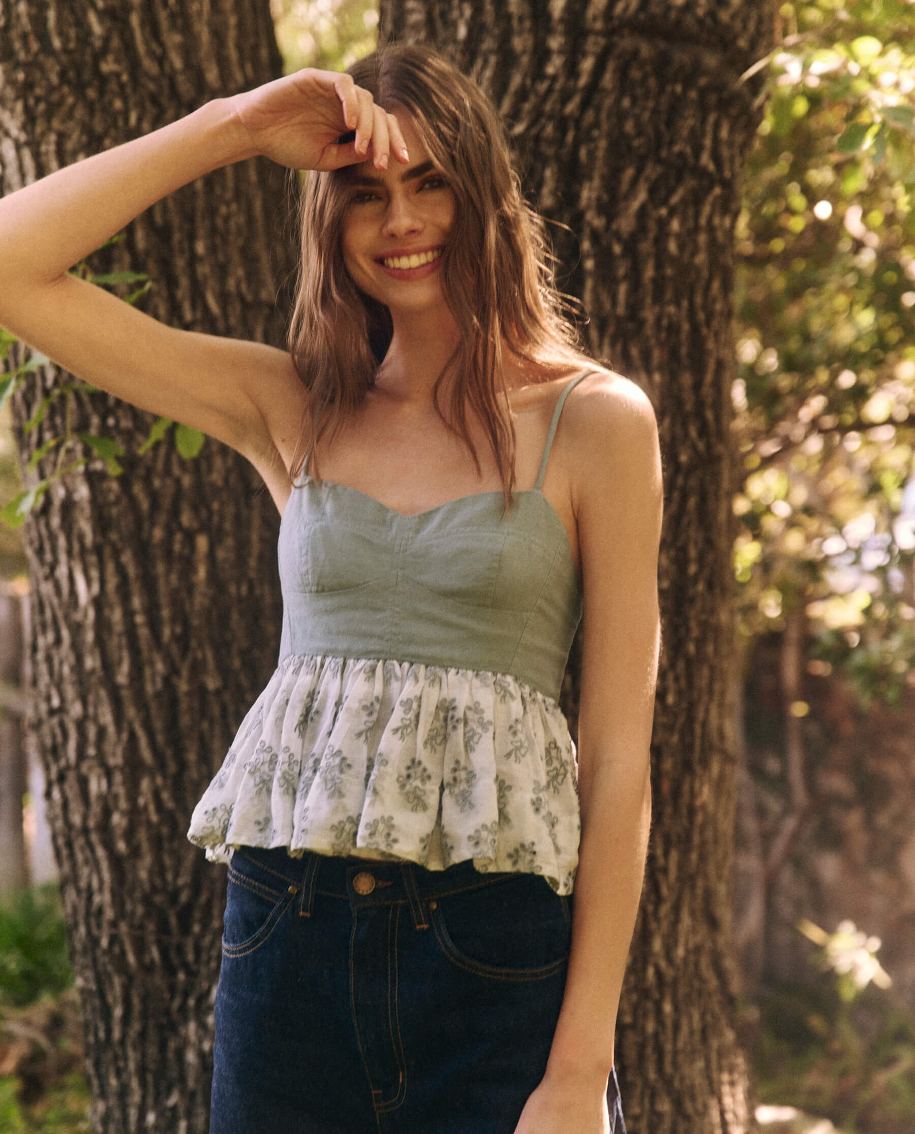 Tank The Camelia Top Crystal-Blue