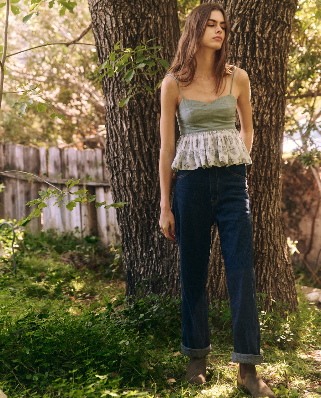 Tank The Camelia Top Crystal-Blue