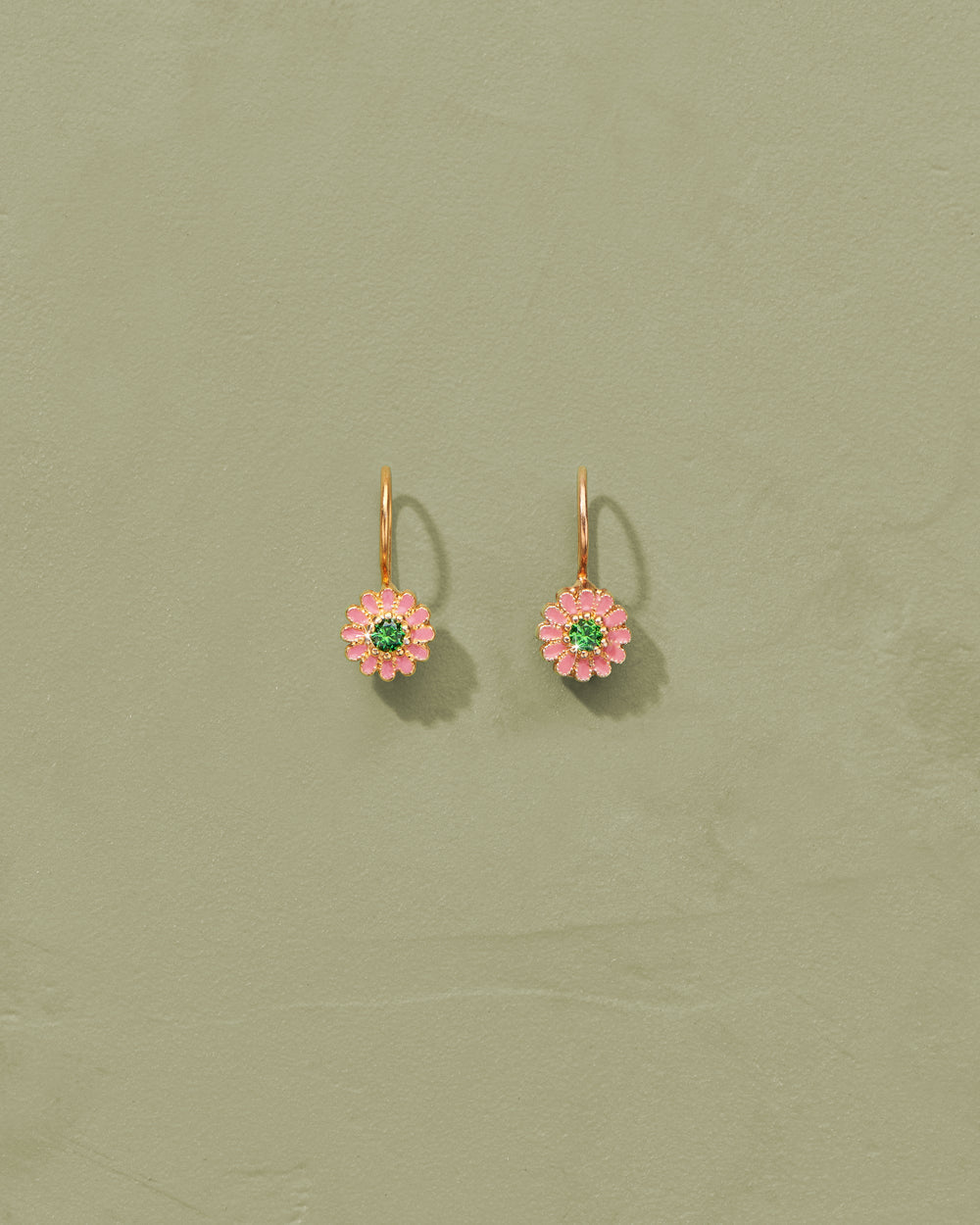 Earring Saibo7084 Sai Doreilles Tourmaline-Rose