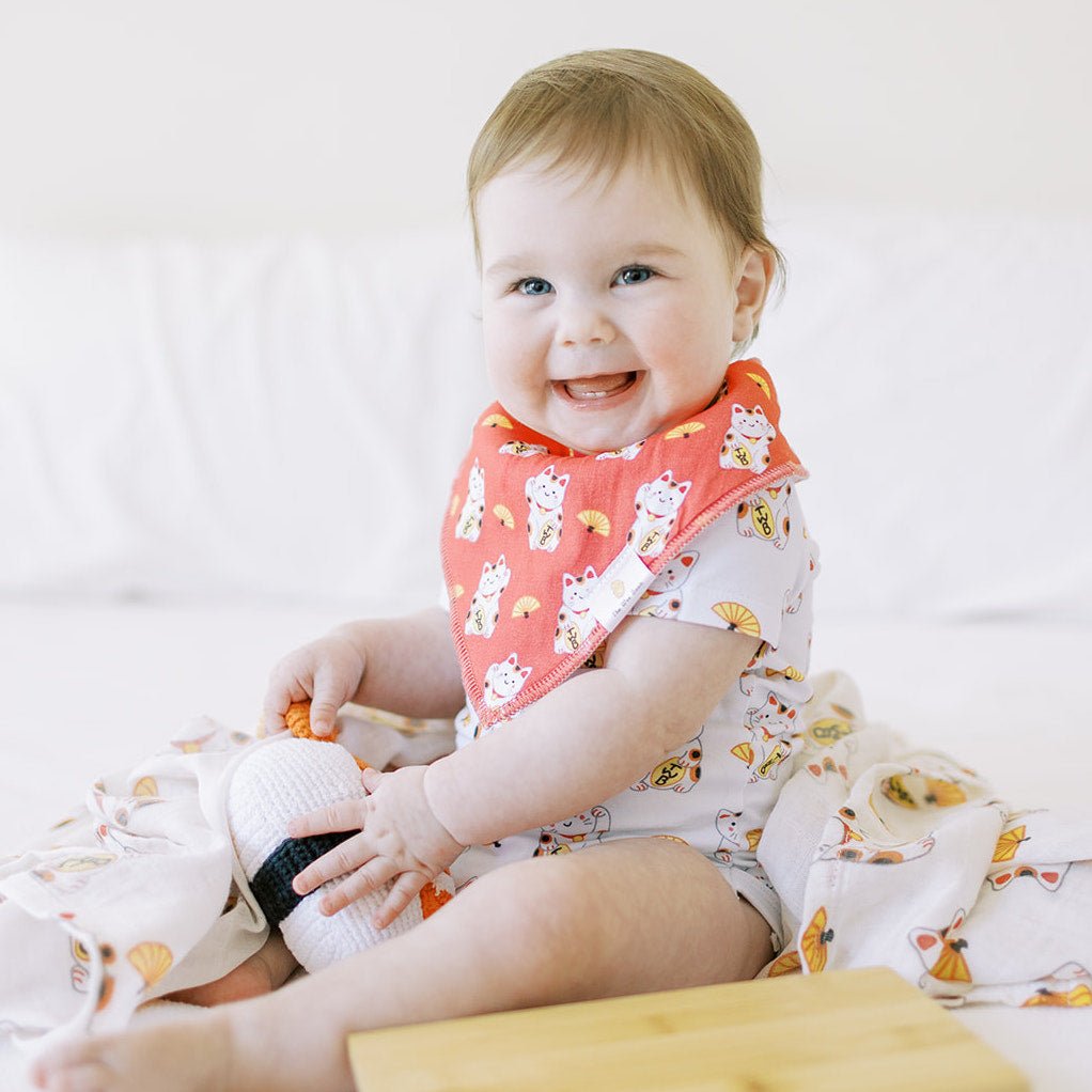 Welcome Home Baby Gift Set - Fortune Cat Maneki Neko Collection