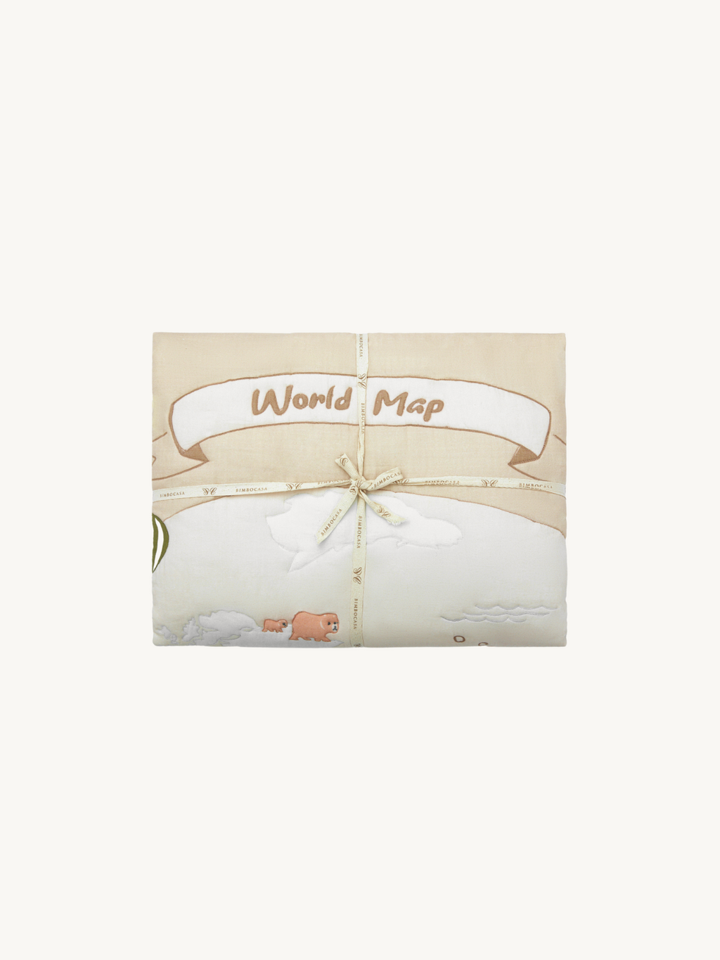 World Map - Cotton Quilted Duvet Cover and Pillow case - The Explorer｜For Kids