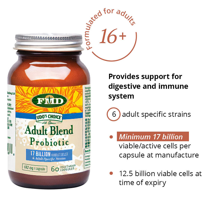 Udo's Adult Blend Probiotic 60's
