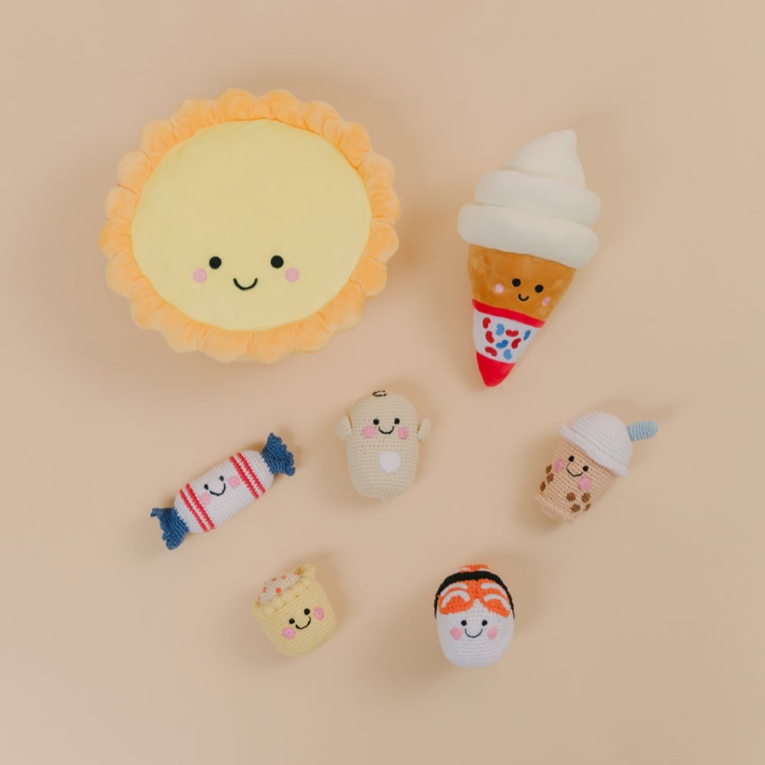 The Wee Bean Crochet Rattle Doll