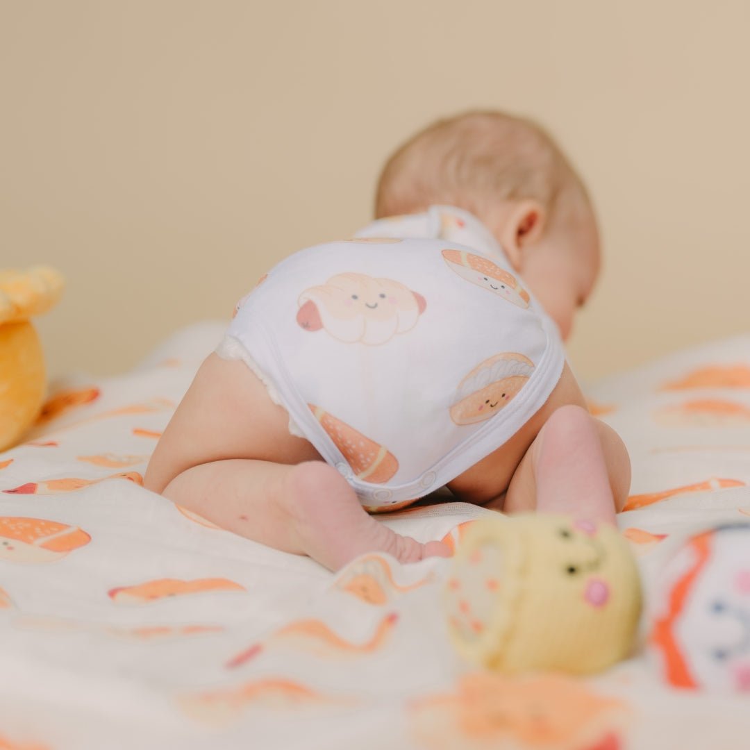 Organic Cotton Baby Onesie - Bakery Buns