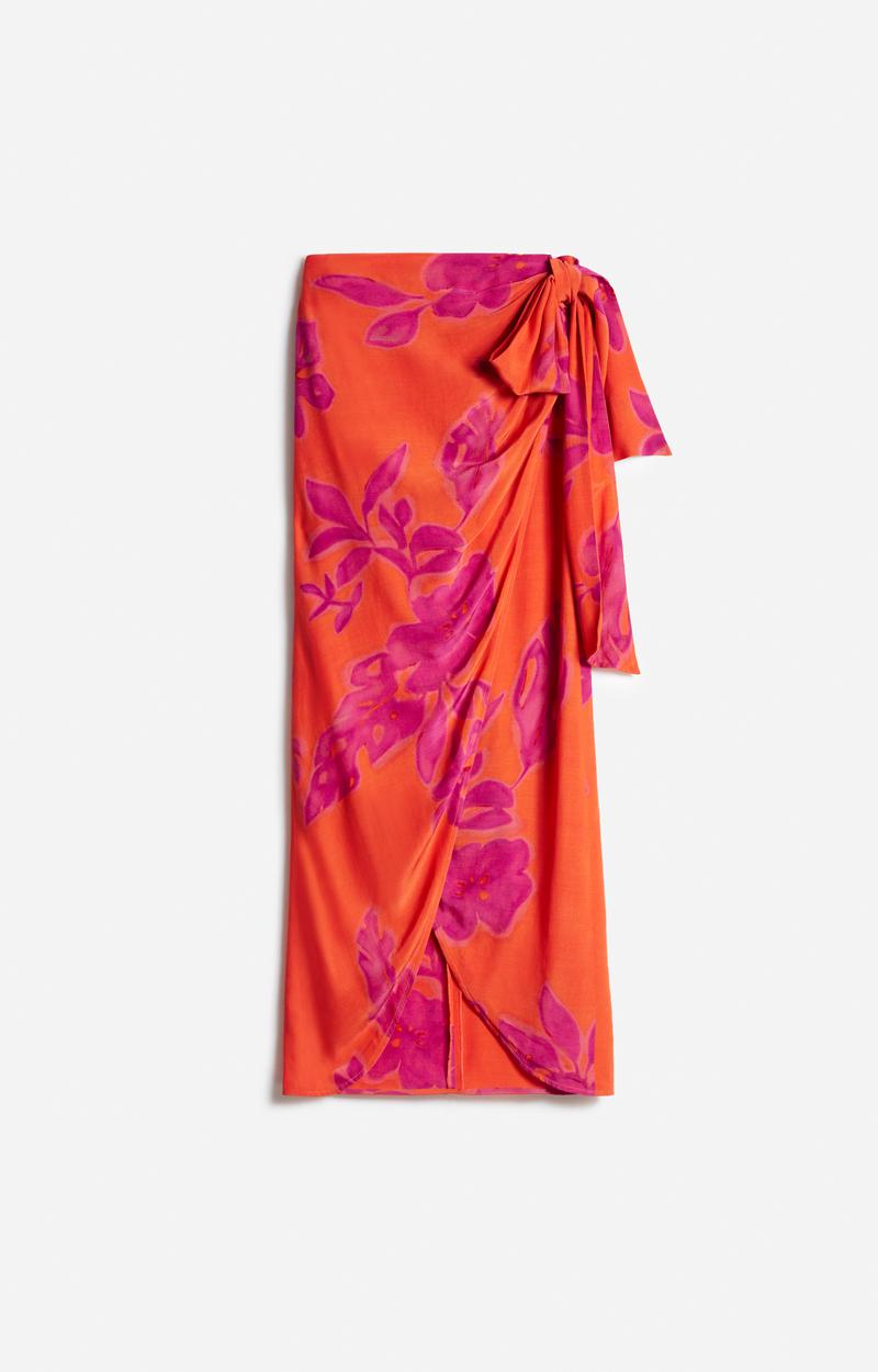 Skirt Ewa 5eva86-v07732 Orange