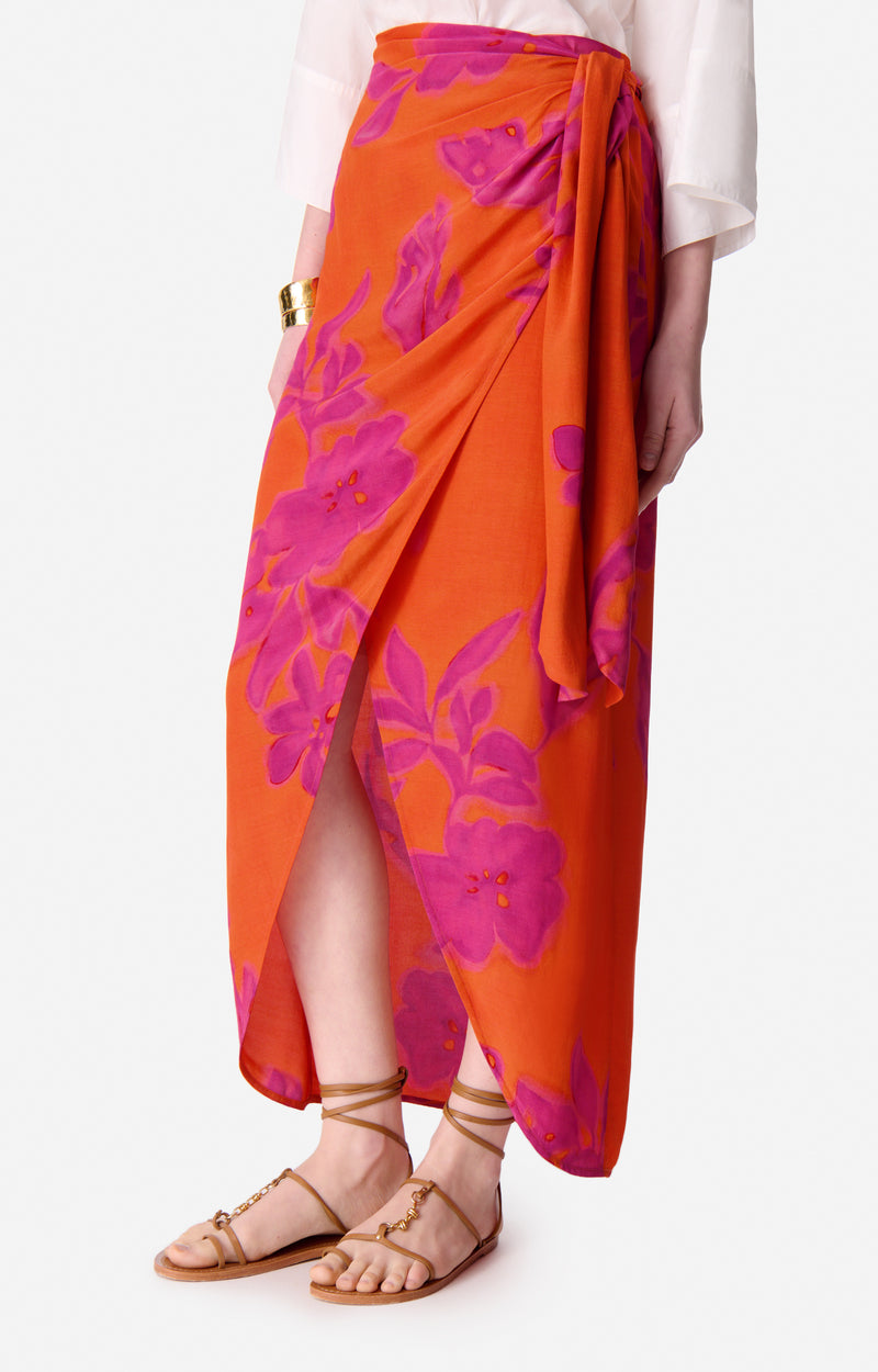 Skirt Ewa 5eva86-v07732 Orange