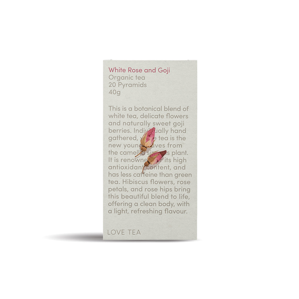 White Rose Goji Tea - 20 Pyramid bags
