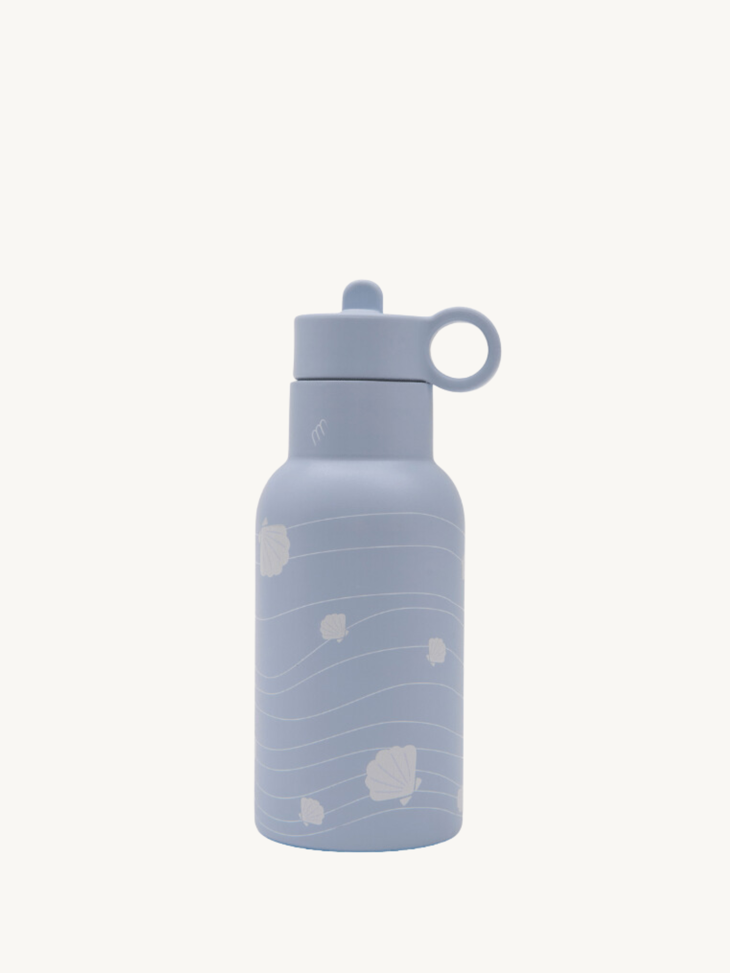 Seashell Insulated Drinking Bottle 350ML - Blue｜For Baby