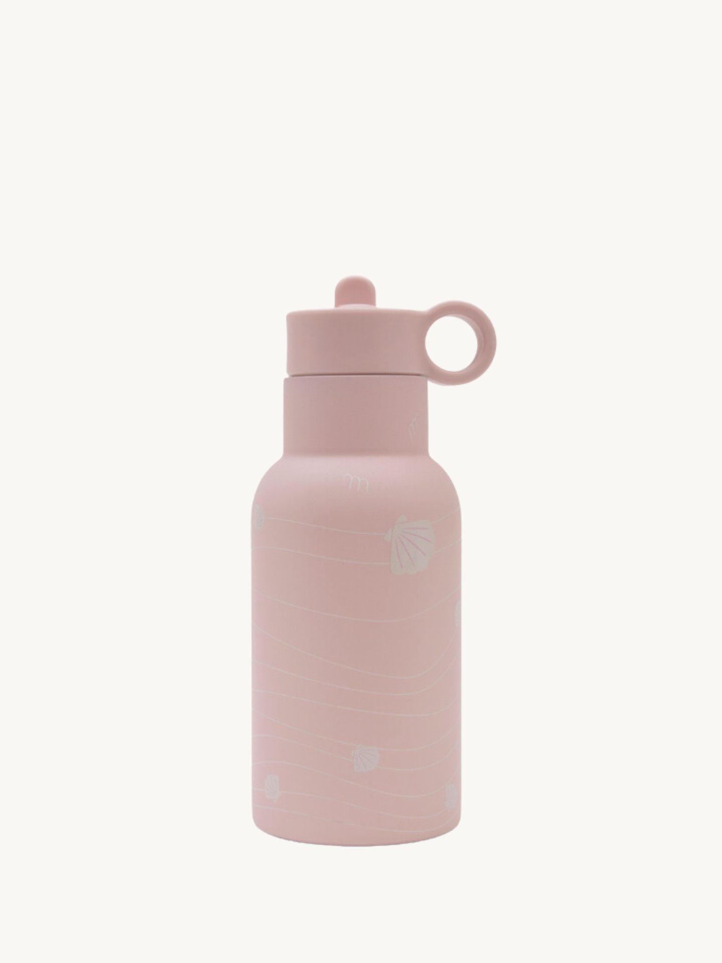 Seashell Insulated Drinking Bottle 350ML - Pink｜For Baby