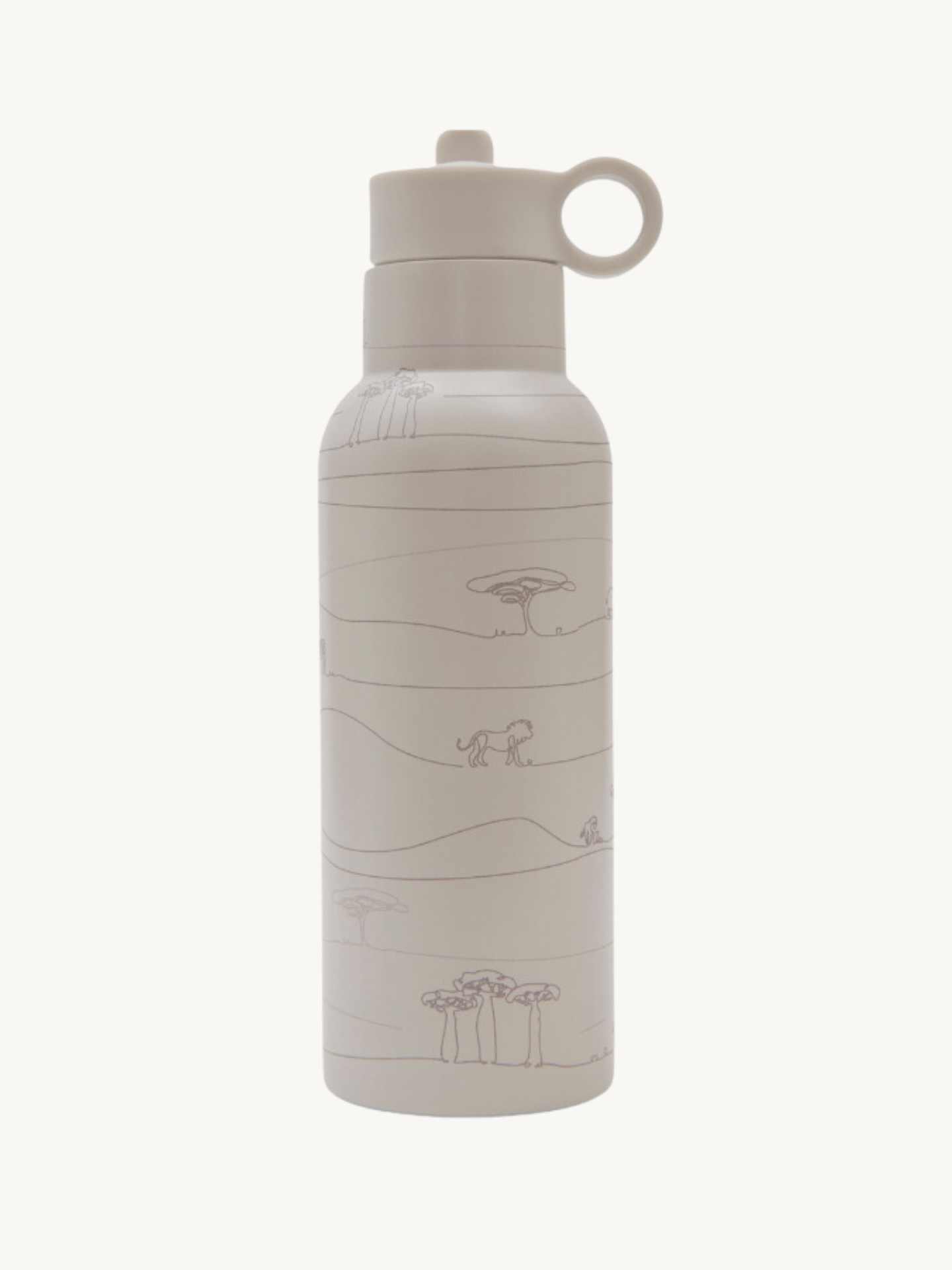 Seashell Insulated Drinking Bottle 500ML - Cream｜For Baby